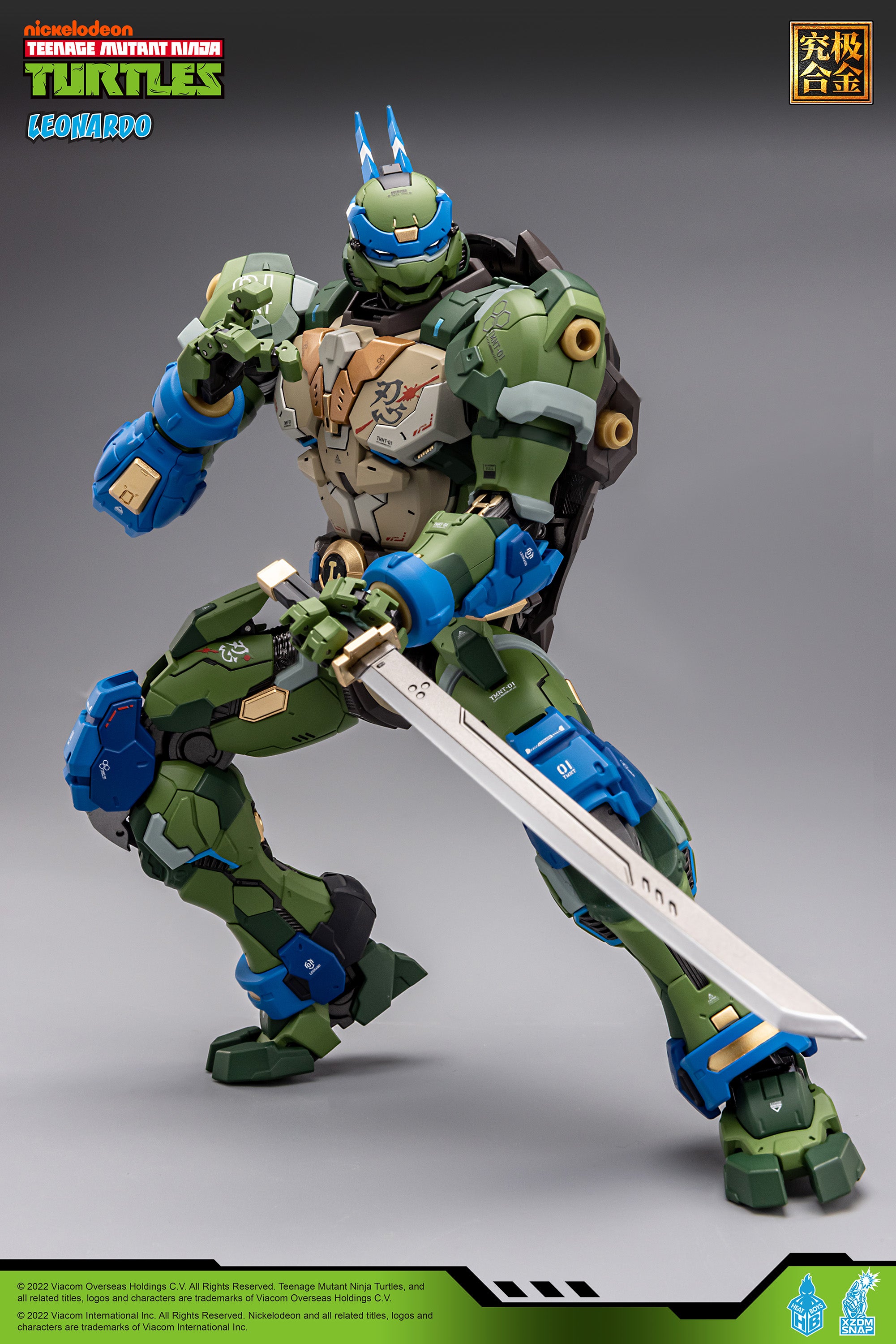 Heatboys Officially Licensed Teenage Mutant Ninja Turtles Mecha Action Figure - Leonardo HB0012