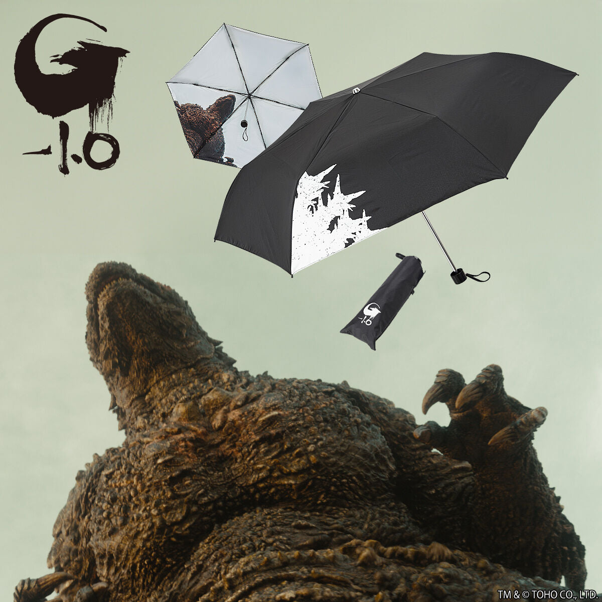 Folding Umbrella Inspired by Godzilla Minus One with Iconic Design