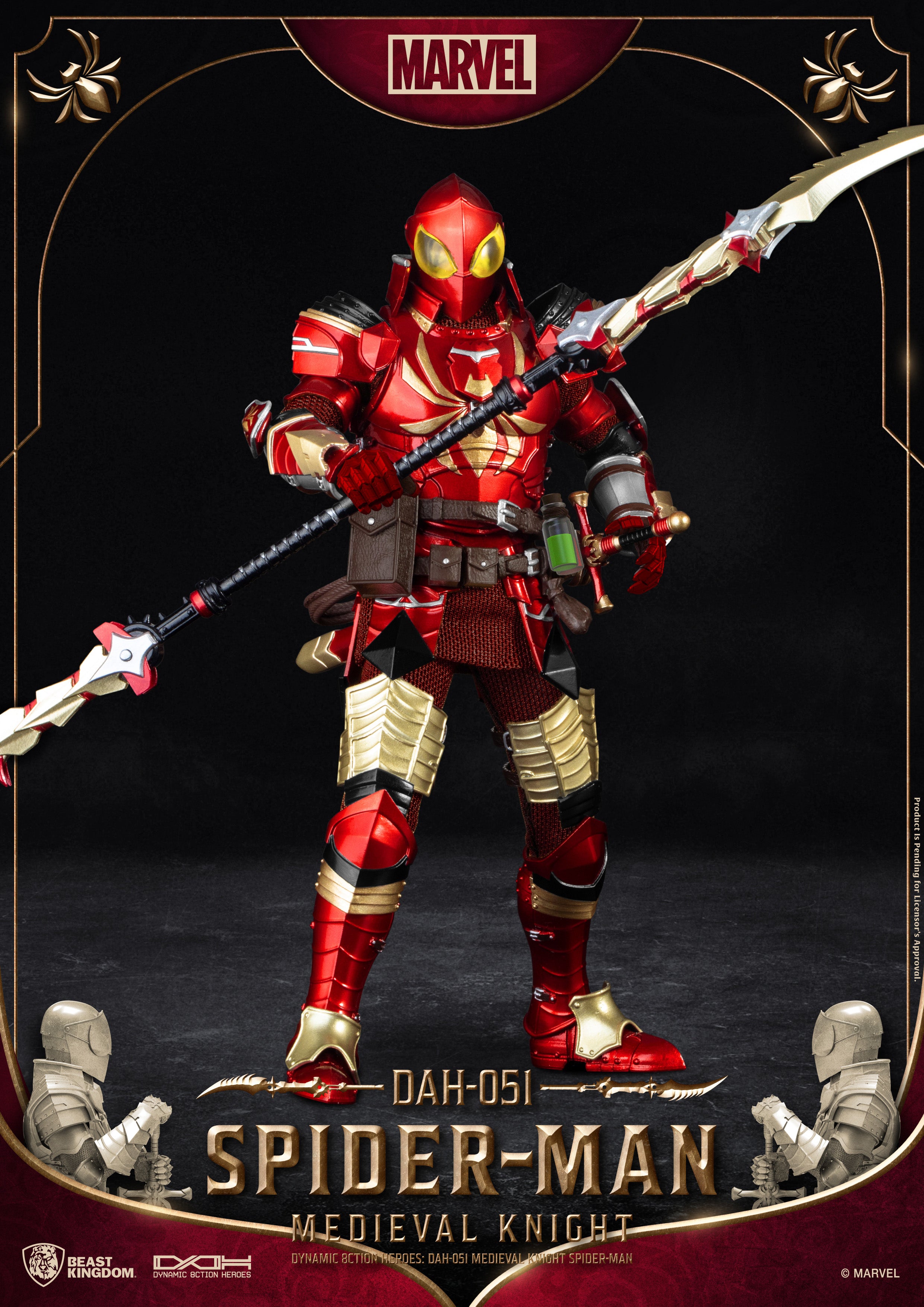 Unique 1:9 Scale Medieval Knight - Spider - Man Fusion DAH - 051