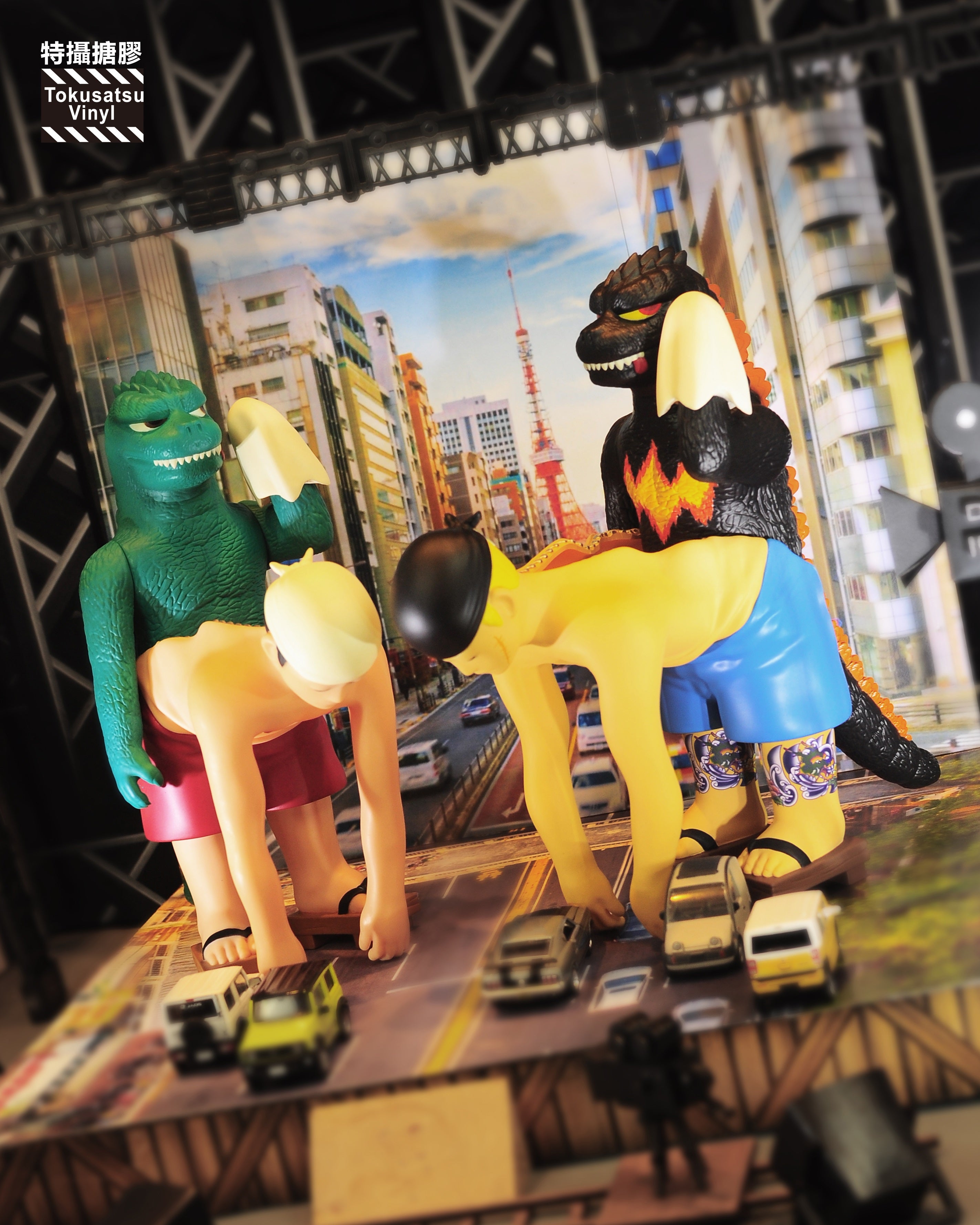 8-Inch Dark Gojiji Tokusatsu Vinyl Figurine