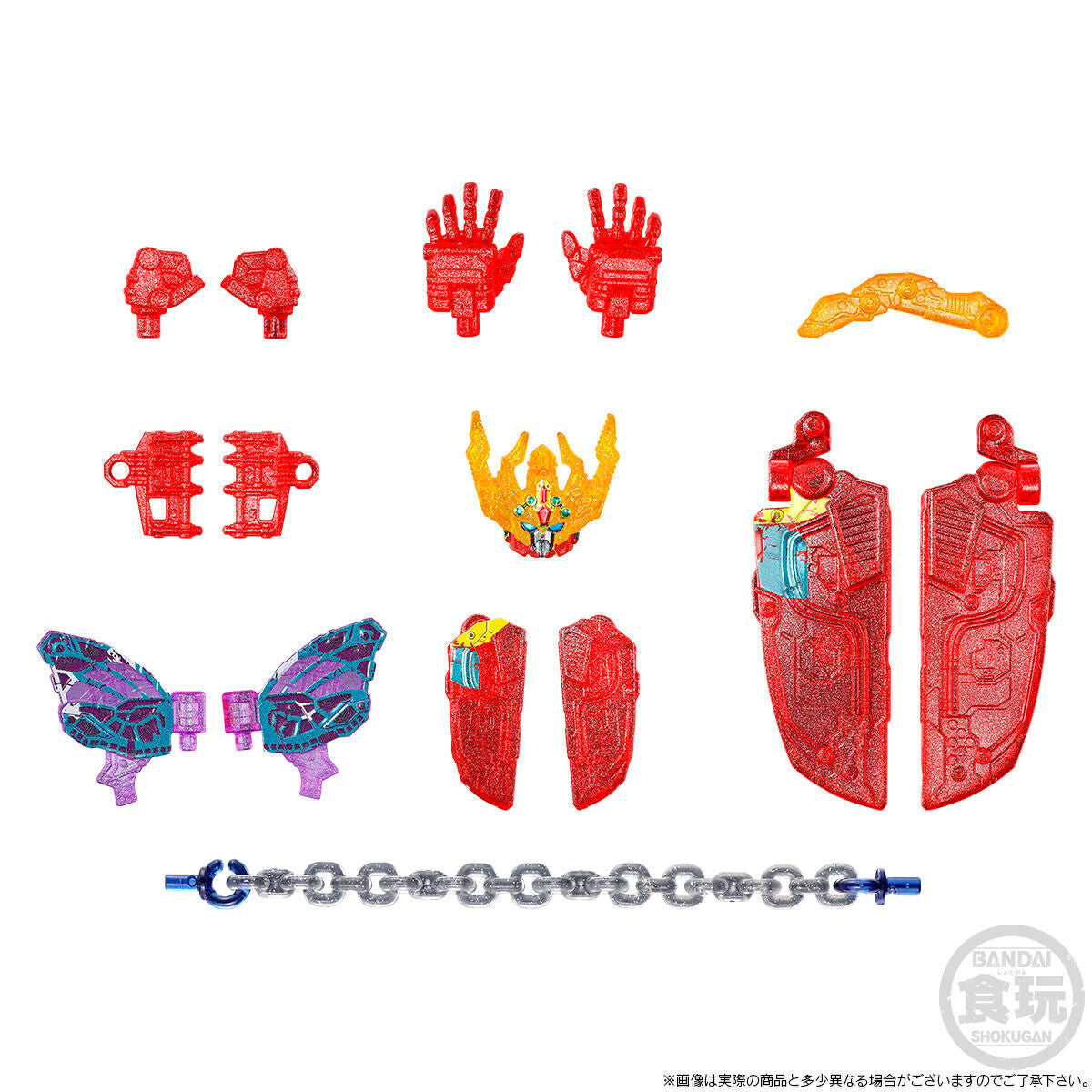 Translucent Minipla God Kingohger Set with Metallic Flakes