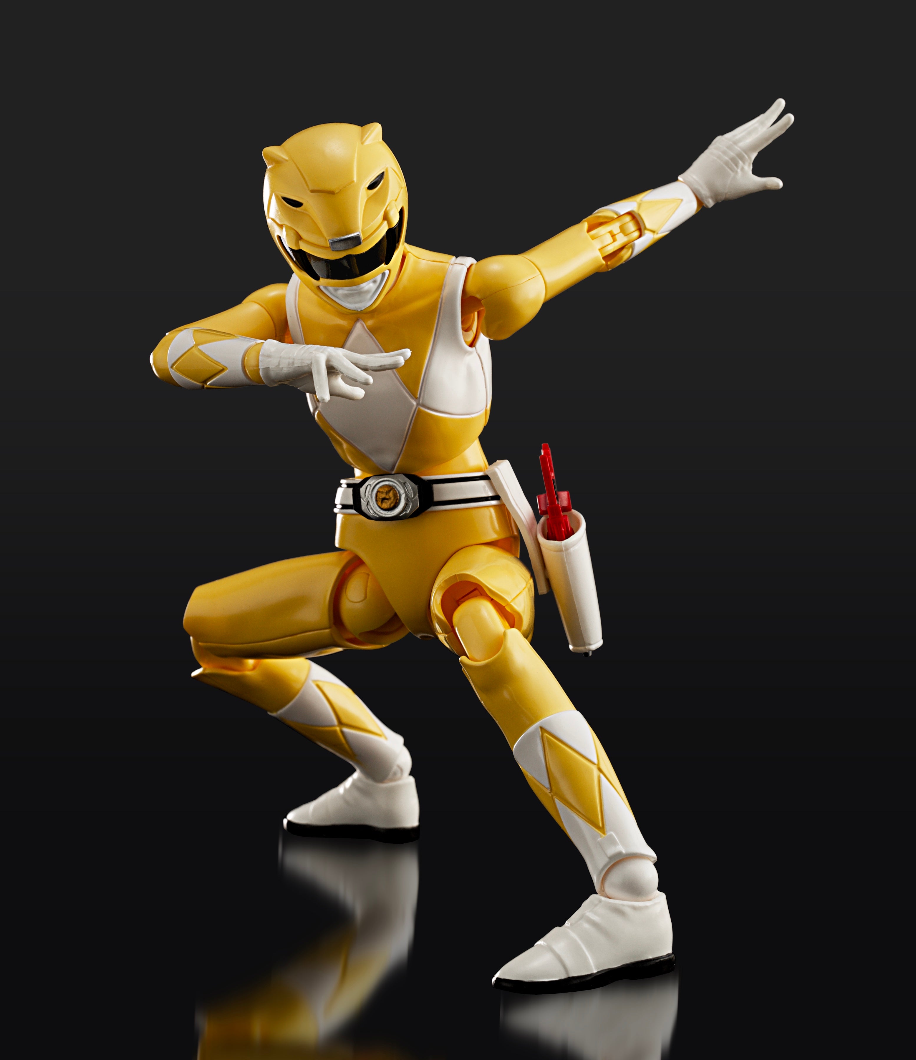 Flame Toys Pre - painted Plastic Model of Power Rangers Furai Yellow Ranger
