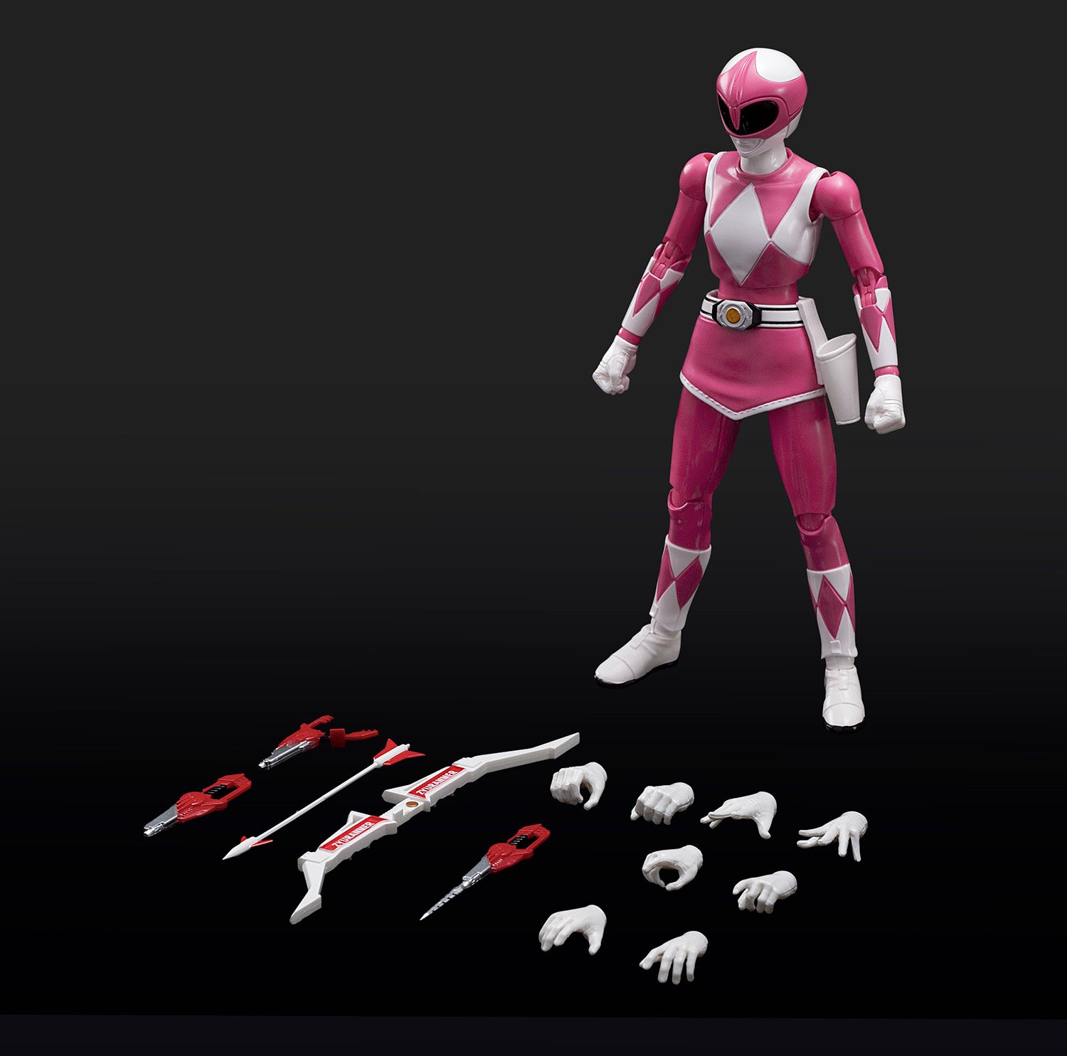 Flame Toys Pre - painted Plastic Model Kit of Power Rangers Furai Pink Ranger