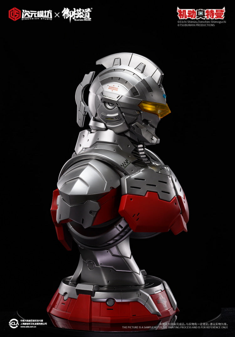 Dimension Studio x E-Model Stunning Ultraman Seven LED Lit Bust, Almost 30 Inches Tall