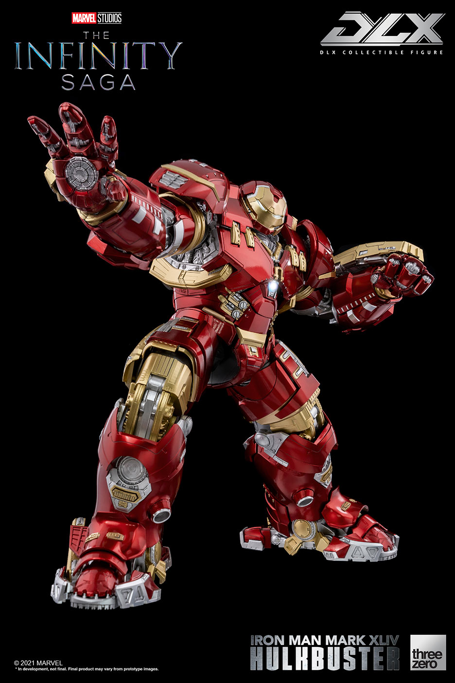 DLX Infinity Saga Die - Cast Iron Man Mark 44 Hulkbuster Armor with LED Lights