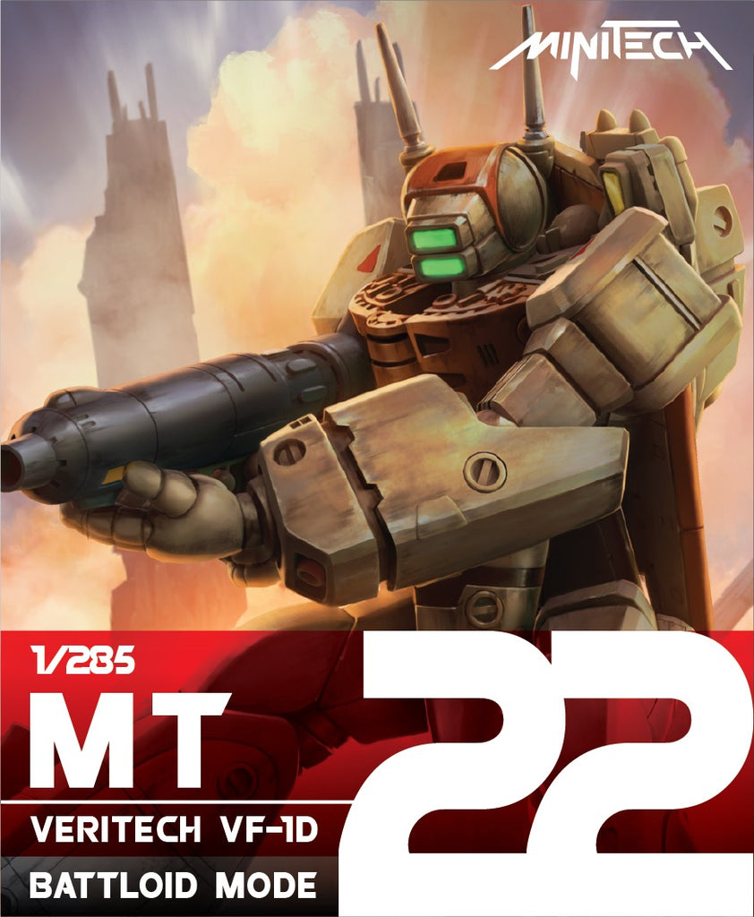 MiniTech MT22 Veritech VF - 1D in Battloid Mode: Unpainted Miniature Model