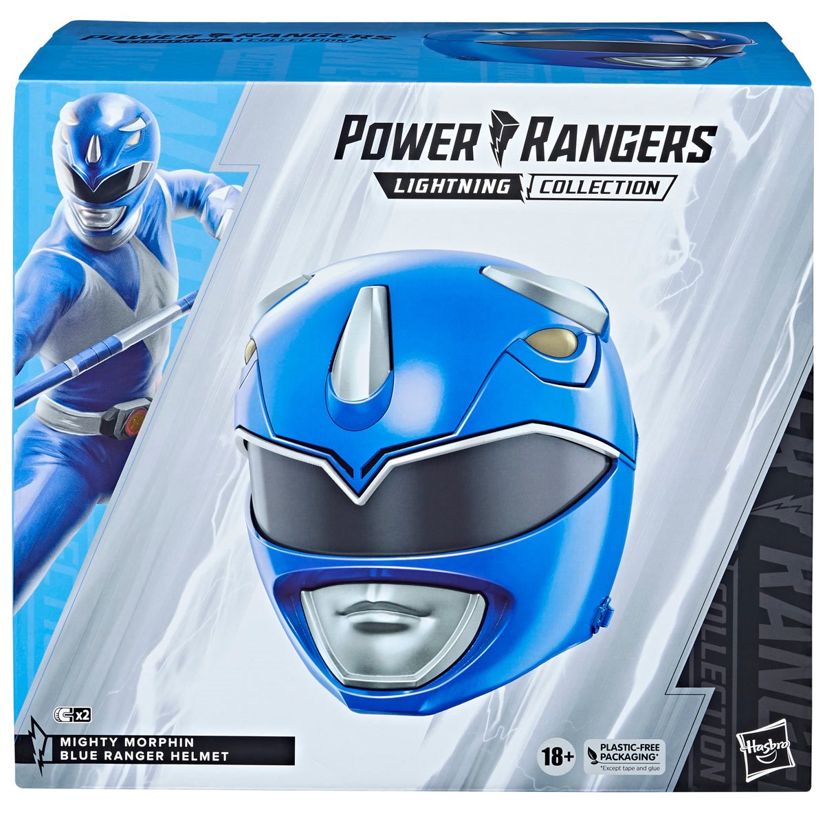 Premium Power Rangers Lightning Collection Adjustable Blue Ranger Helmet