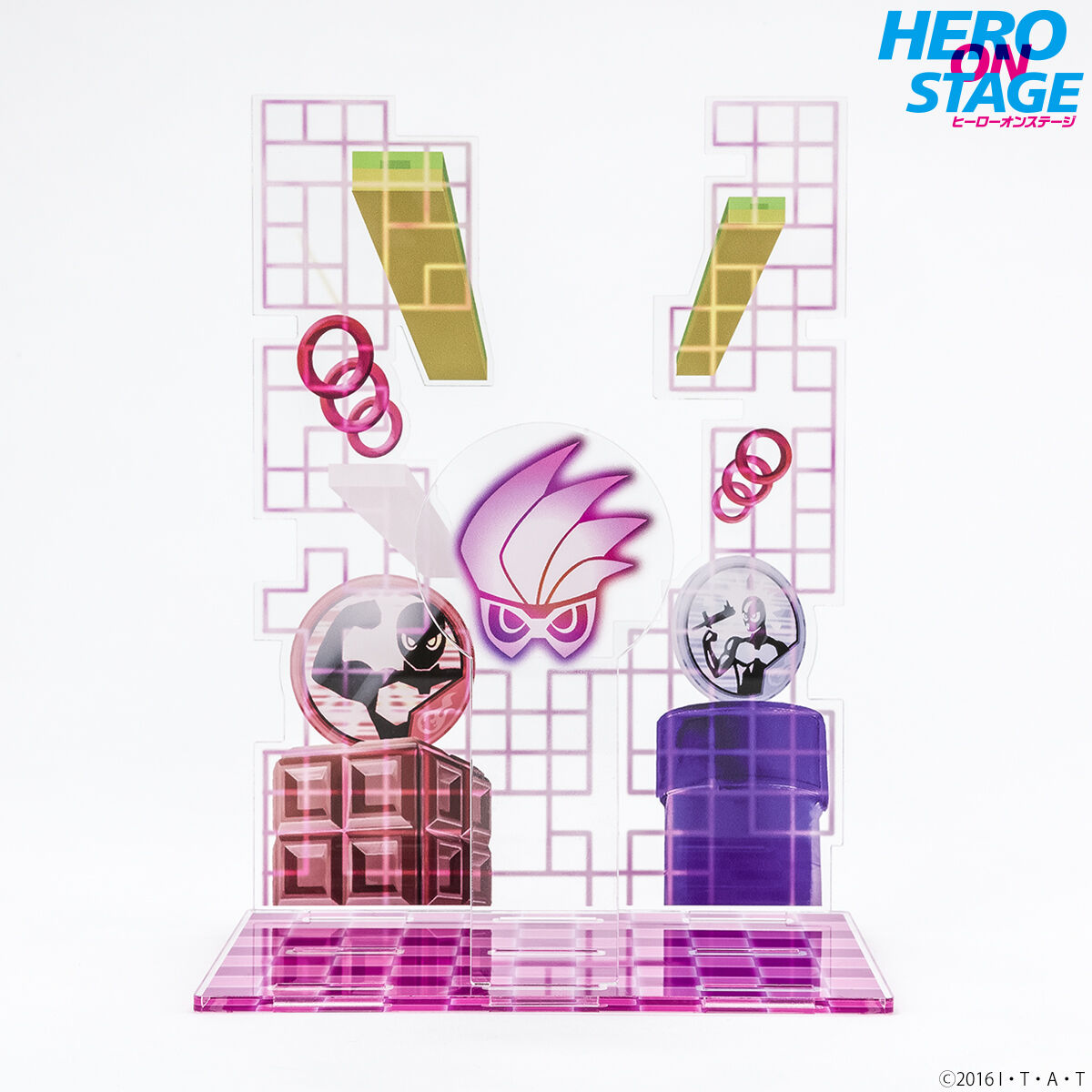 Kamen Rider Ex - Aid Acrylic Display Showcase for On - Stage Heroes