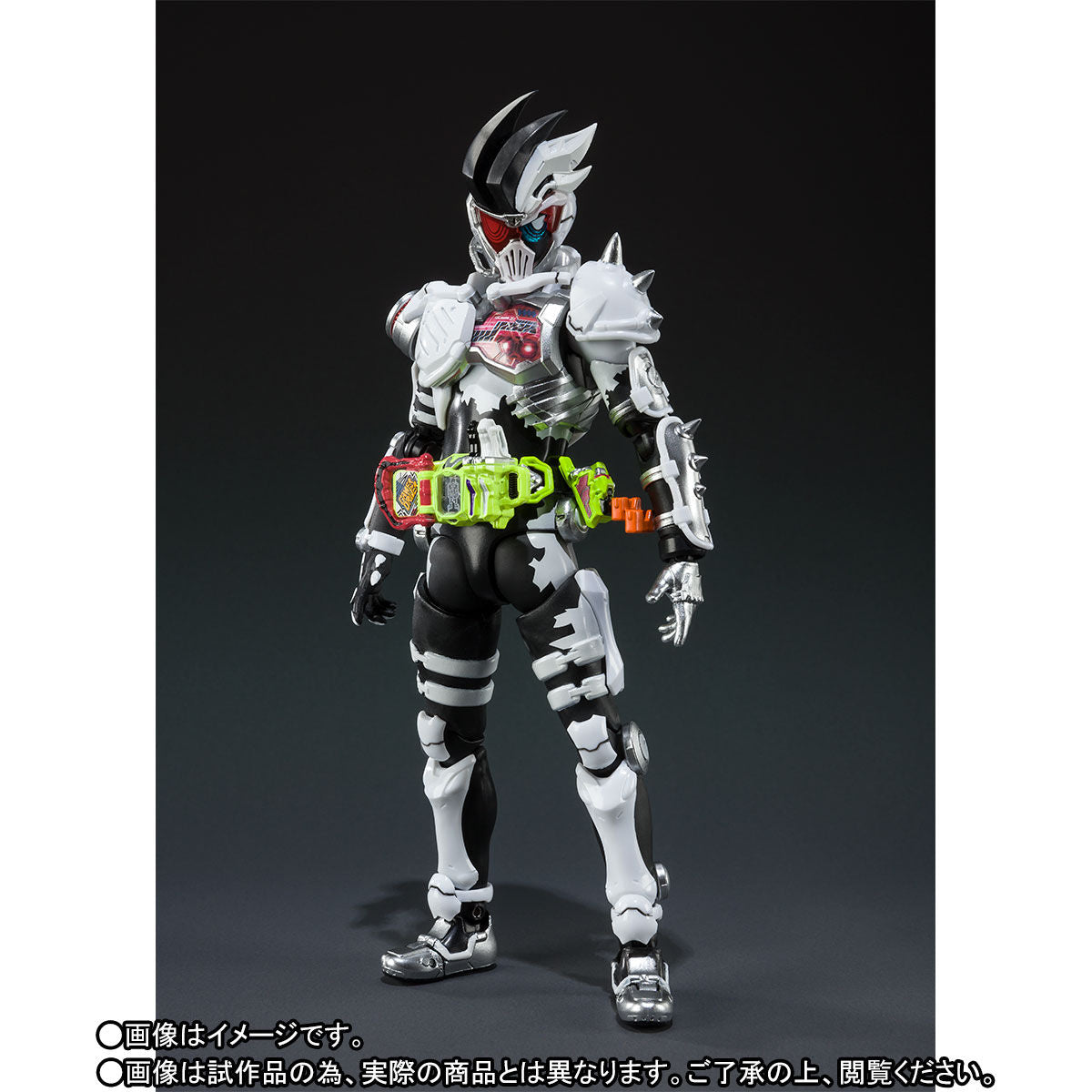 SH Figuarts Collectible Action Figure of Kamen Rider GENM in Zombie Action Gamer Level X - 0 Appearance