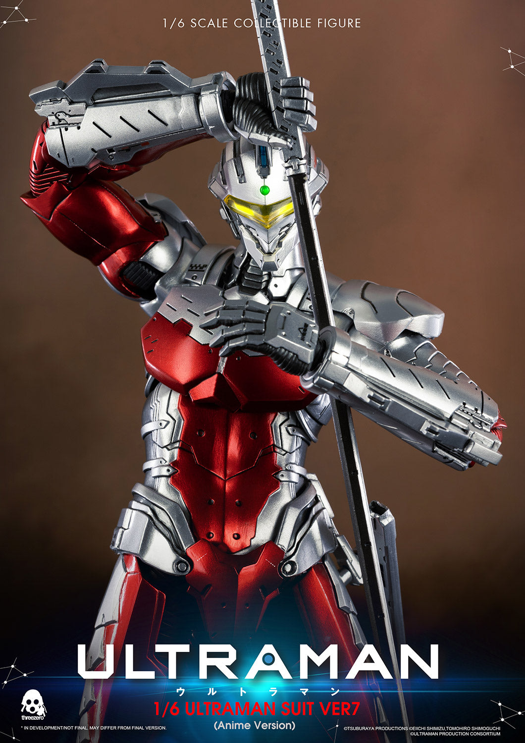 Version 7 Ultraman Anime-Style Cosplay Suit Collectible Figure