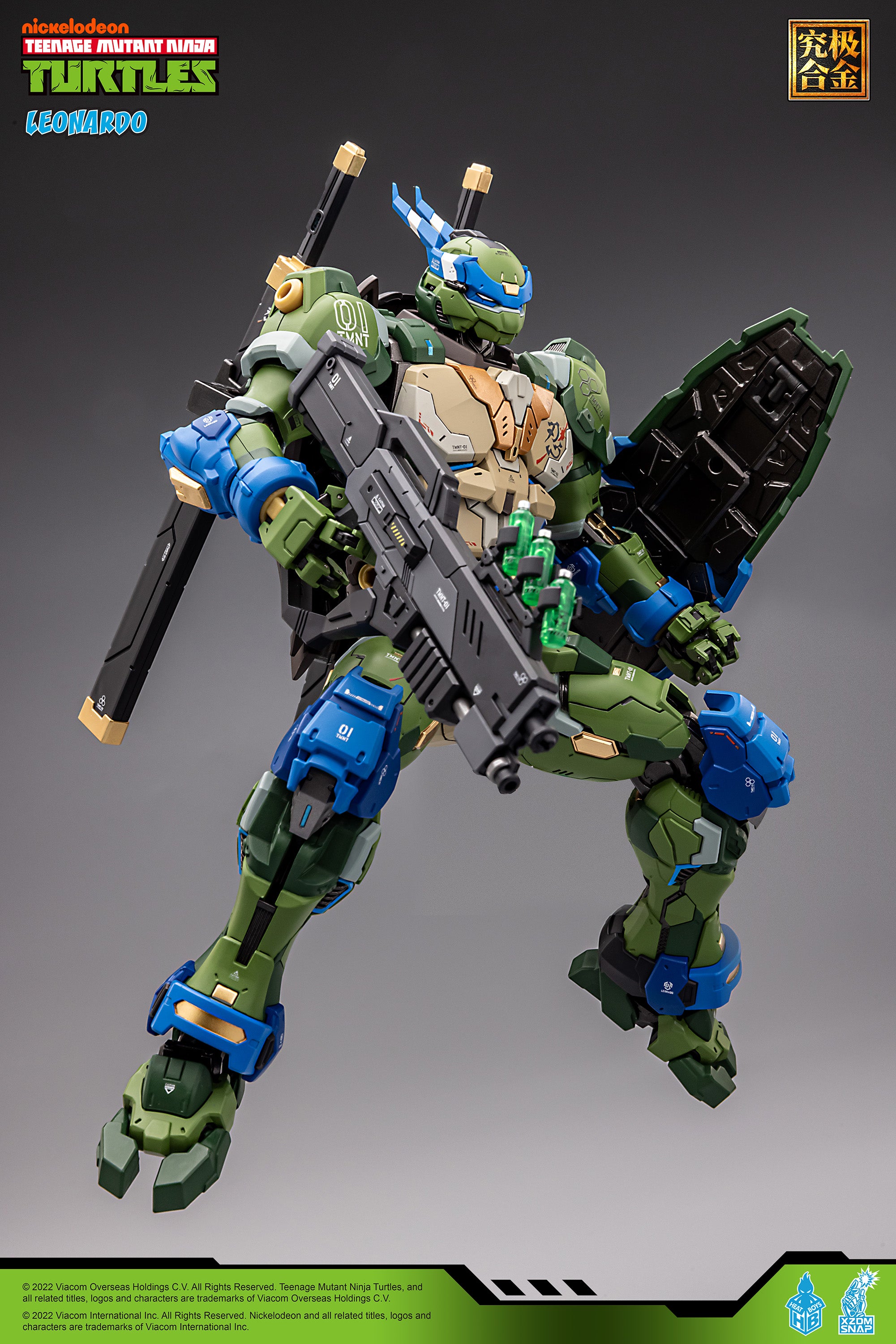 Heatboys Officially Licensed Teenage Mutant Ninja Turtles Mecha Action Figure - Leonardo HB0012