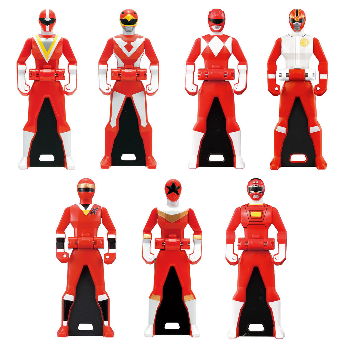 Memorial Edition Ranger Key Set - 35 Pieces for All Red Rangers from Gorenger to Goseiger