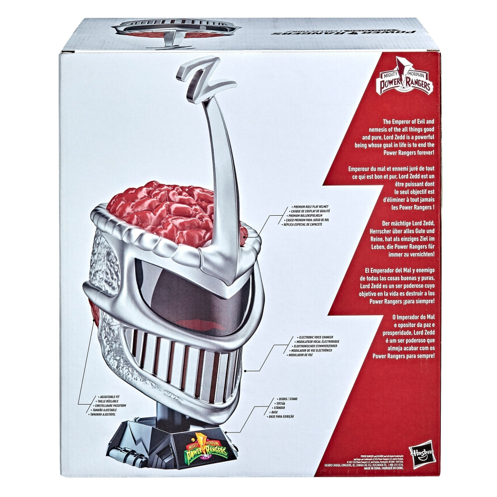 Lightning Collection Cosplay Helmet Inspired by Lord Zedd, the Iconic Villain from Mighty Morphin Power Rangers