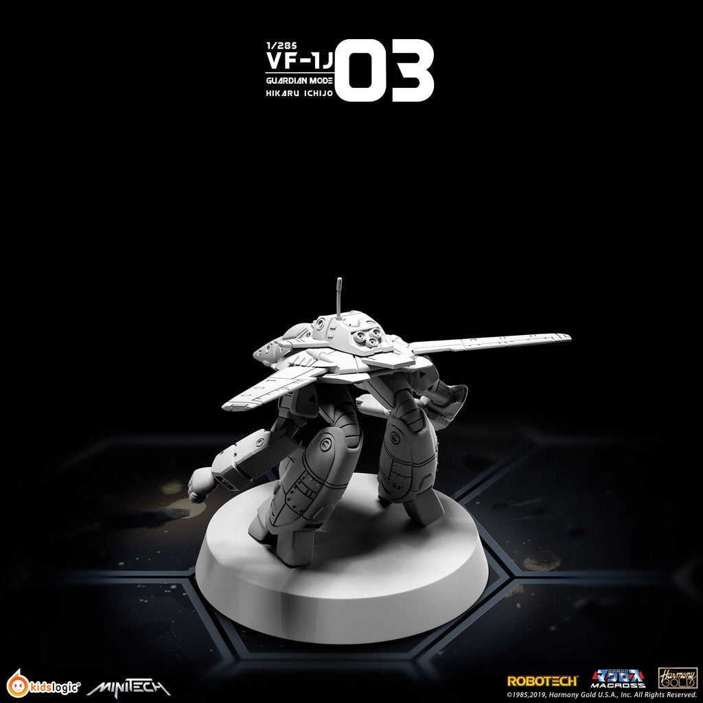 Miniature Collectible Model - Minitech MT03 Valkyrie VF1J Guardian Mode (Hikaru Version)