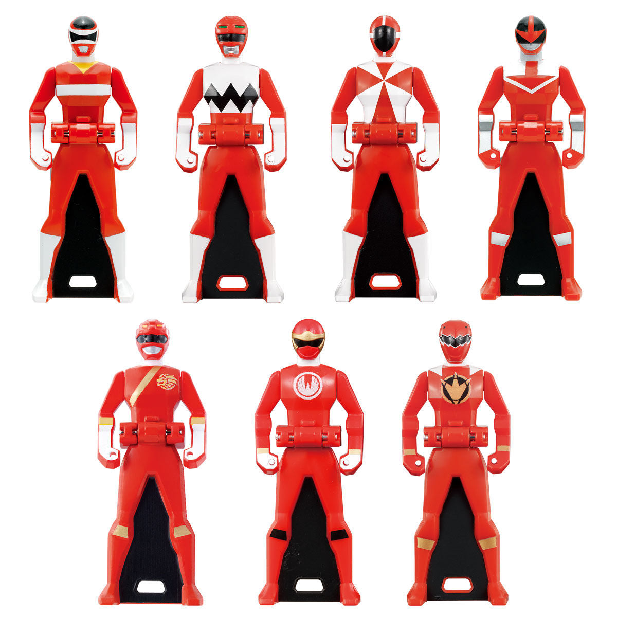 Memorial Edition Ranger Key Set - 35 Pieces for All Red Rangers from Gorenger to Goseiger