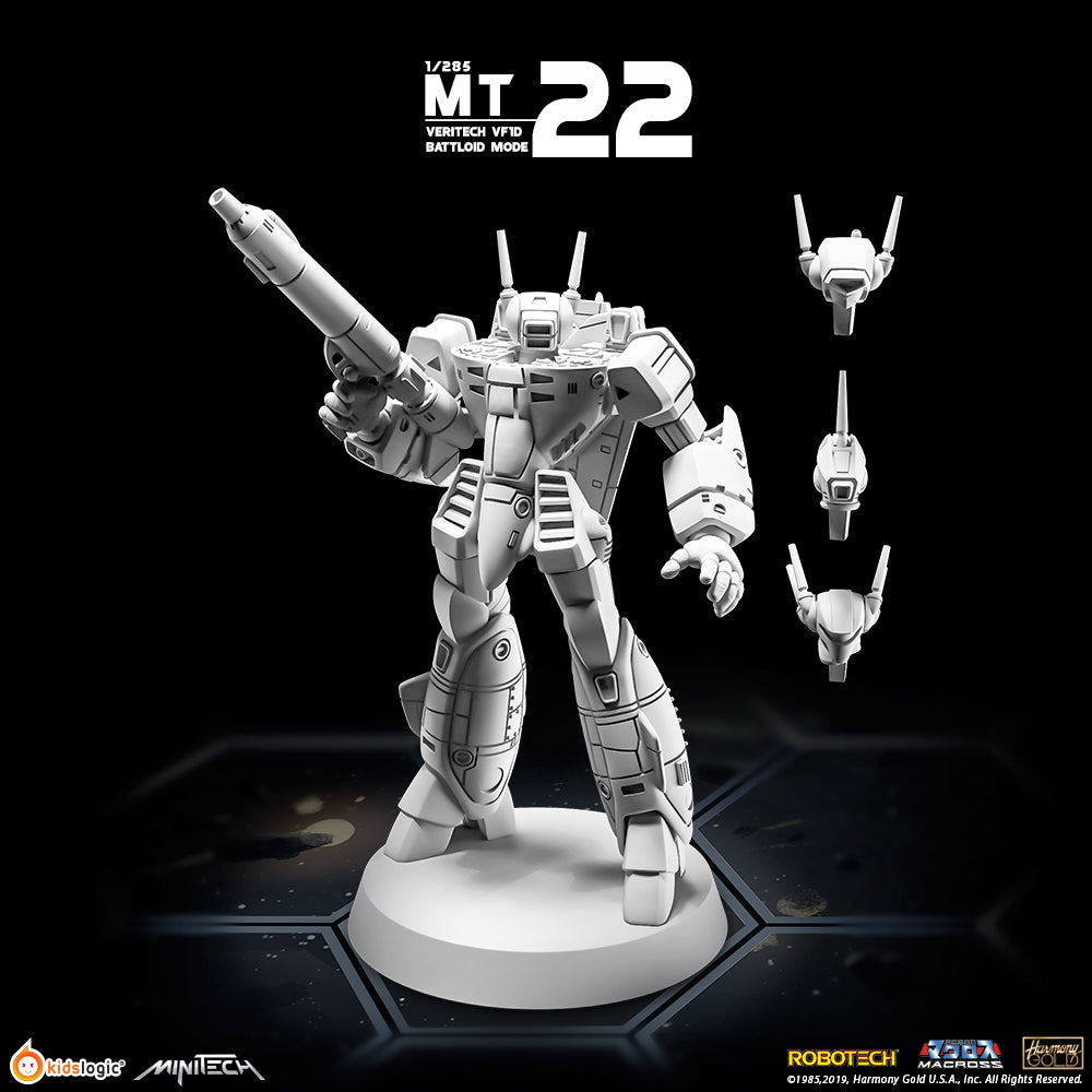 MiniTech MT22 Veritech VF - 1D in Battloid Mode: Unpainted Miniature Model