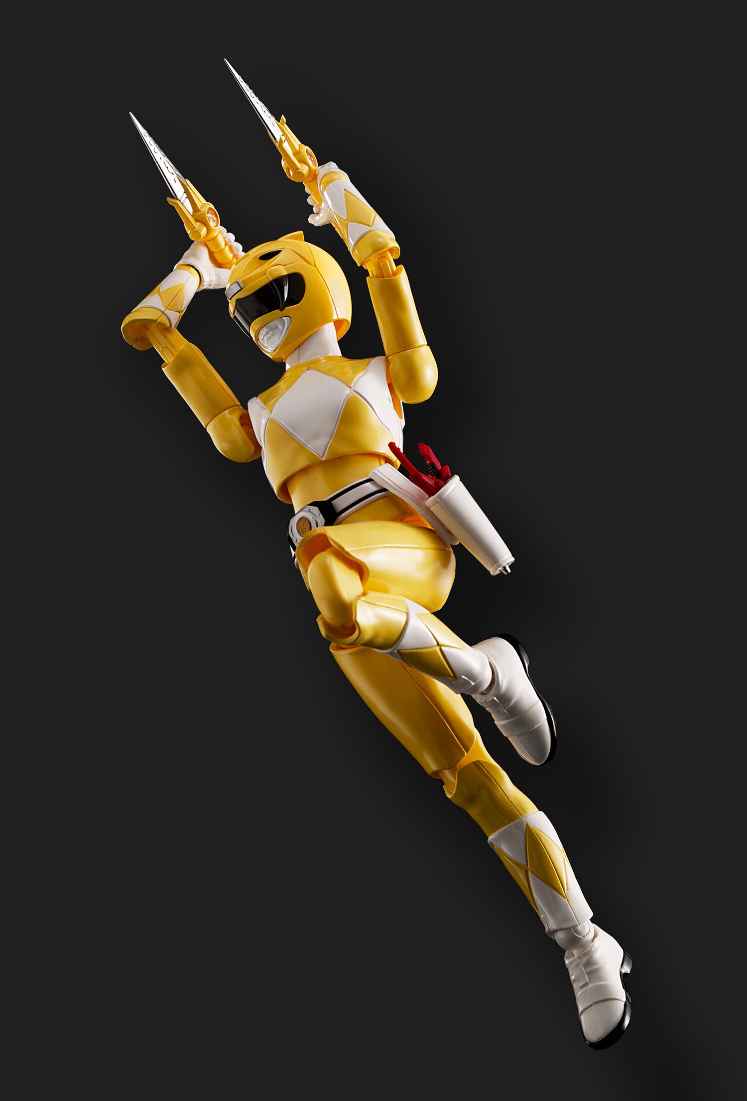 Flame Toys Pre - painted Plastic Model of Power Rangers Furai Yellow Ranger