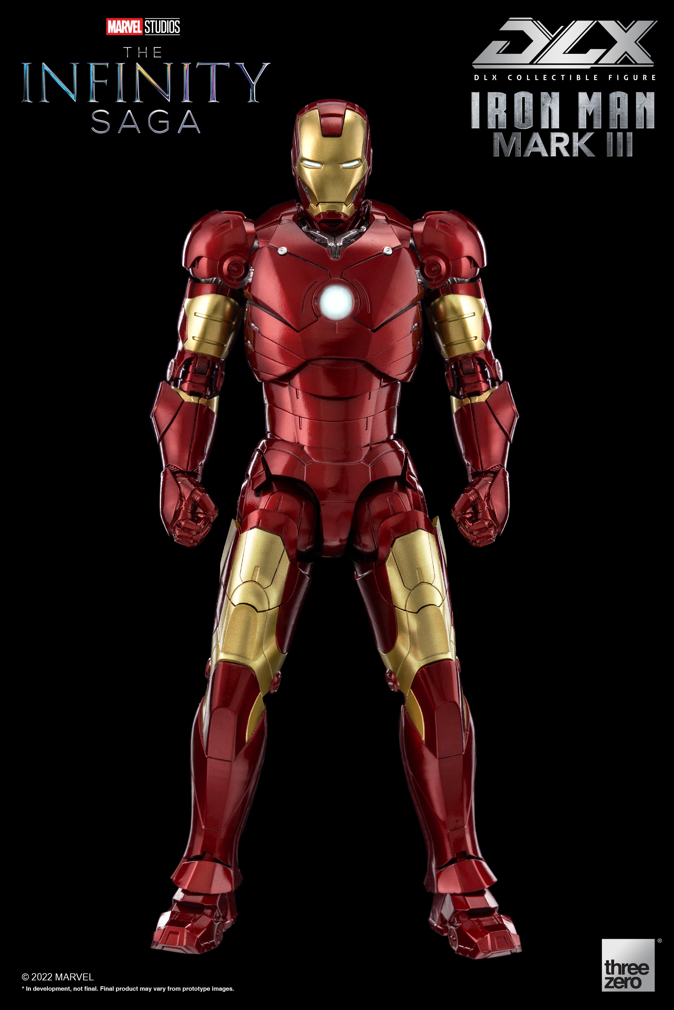 1/12 Scale DLX Iron Man Mark III Action Figure from Infinity Saga