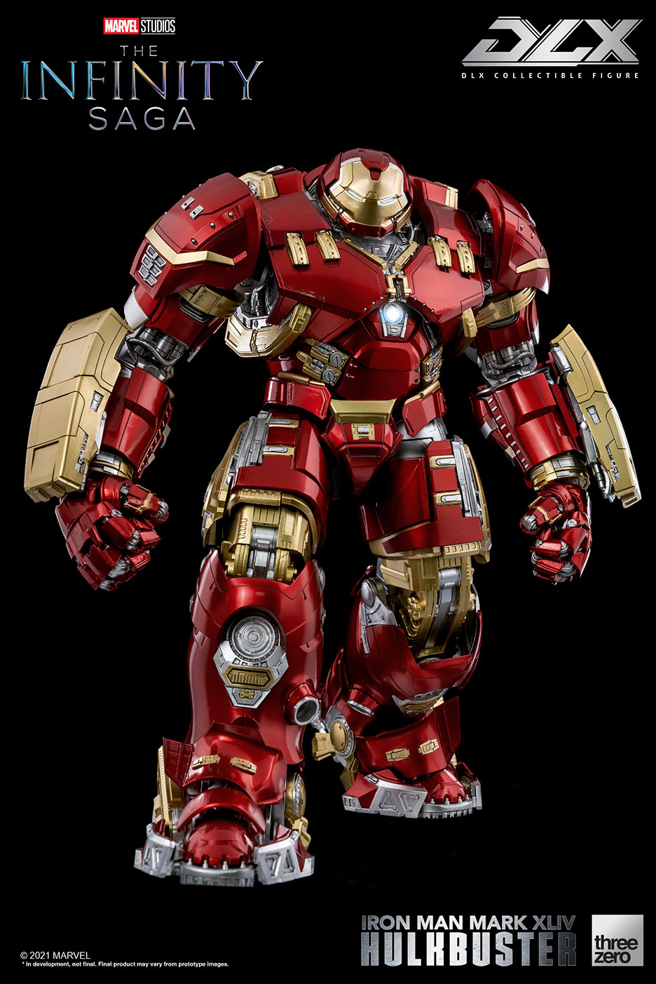 DLX Infinity Saga Die - Cast Iron Man Mark 44 Hulkbuster Armor with LED Lights