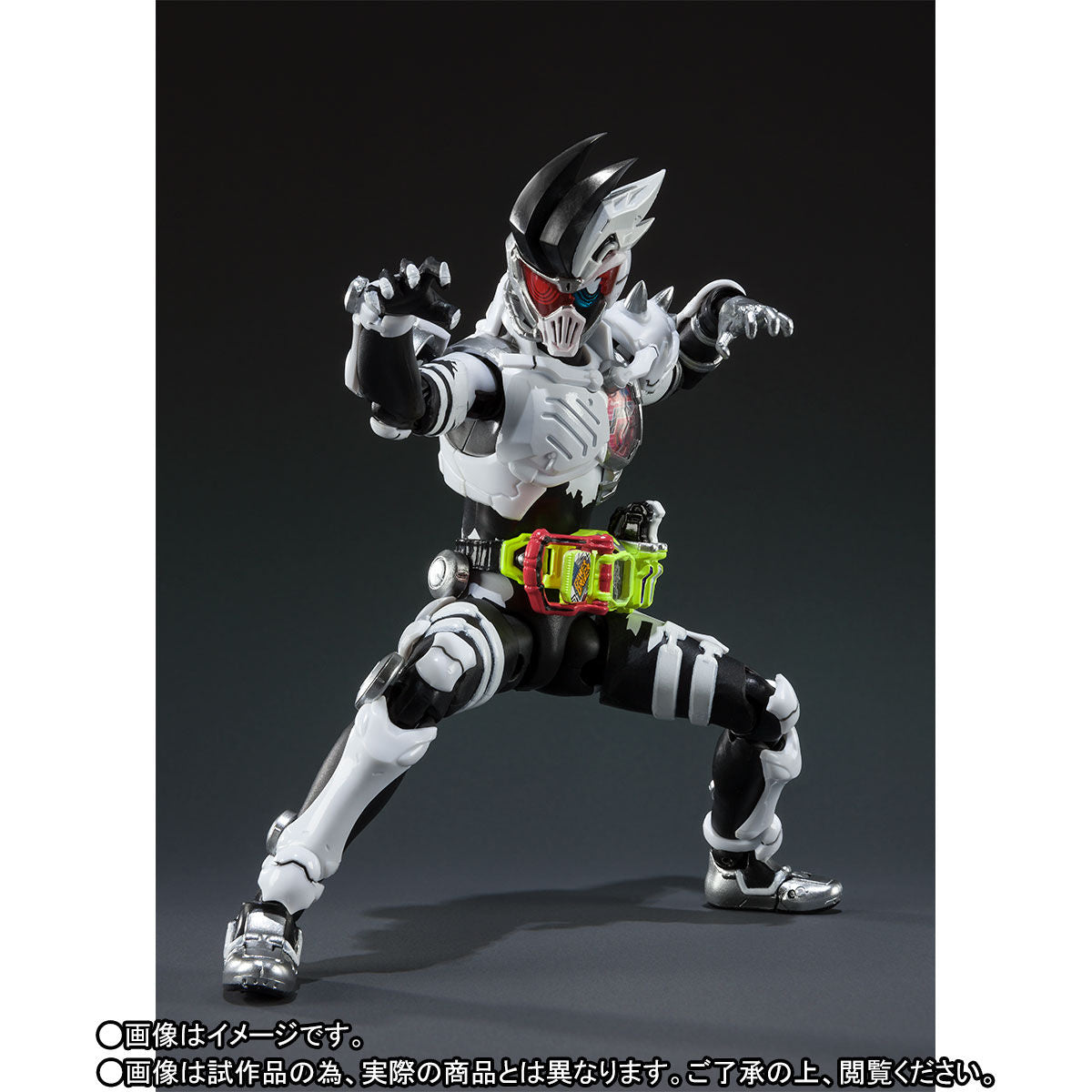 SH Figuarts Collectible Action Figure of Kamen Rider GENM in Zombie Action Gamer Level X - 0 Appearance