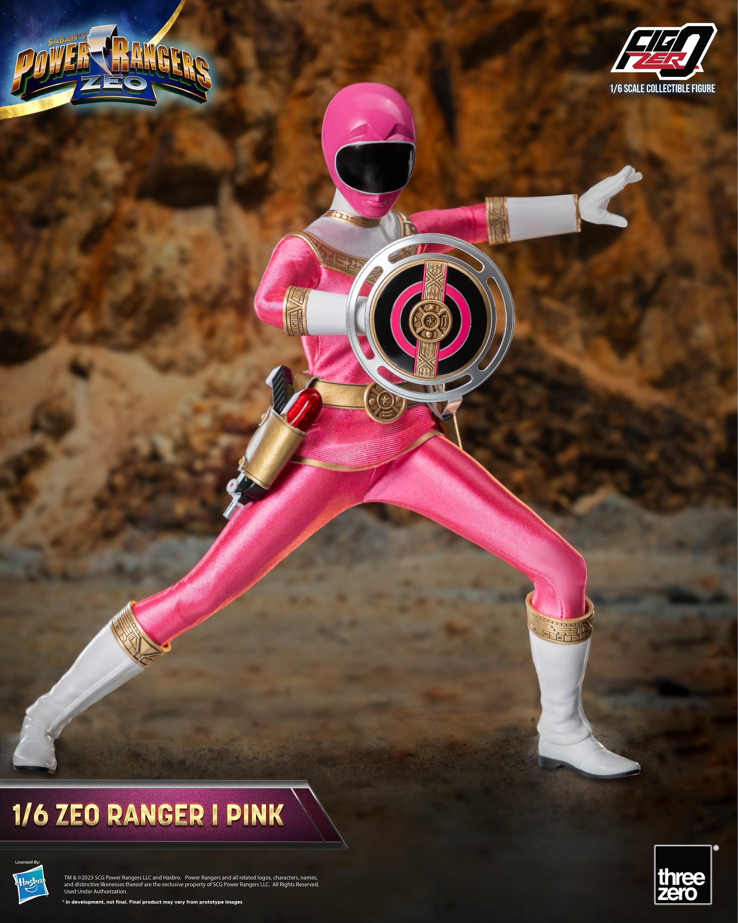 FigZero 1/6 Scale Collectible Figure - Zeo Ranger I Pink from Power Rangers