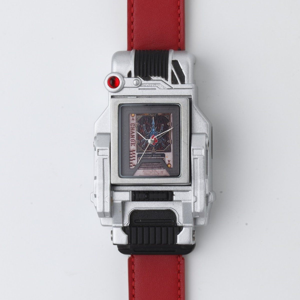 Stainless Steel and Leather Kamen Rider Blade Live - Action Rotating Watch