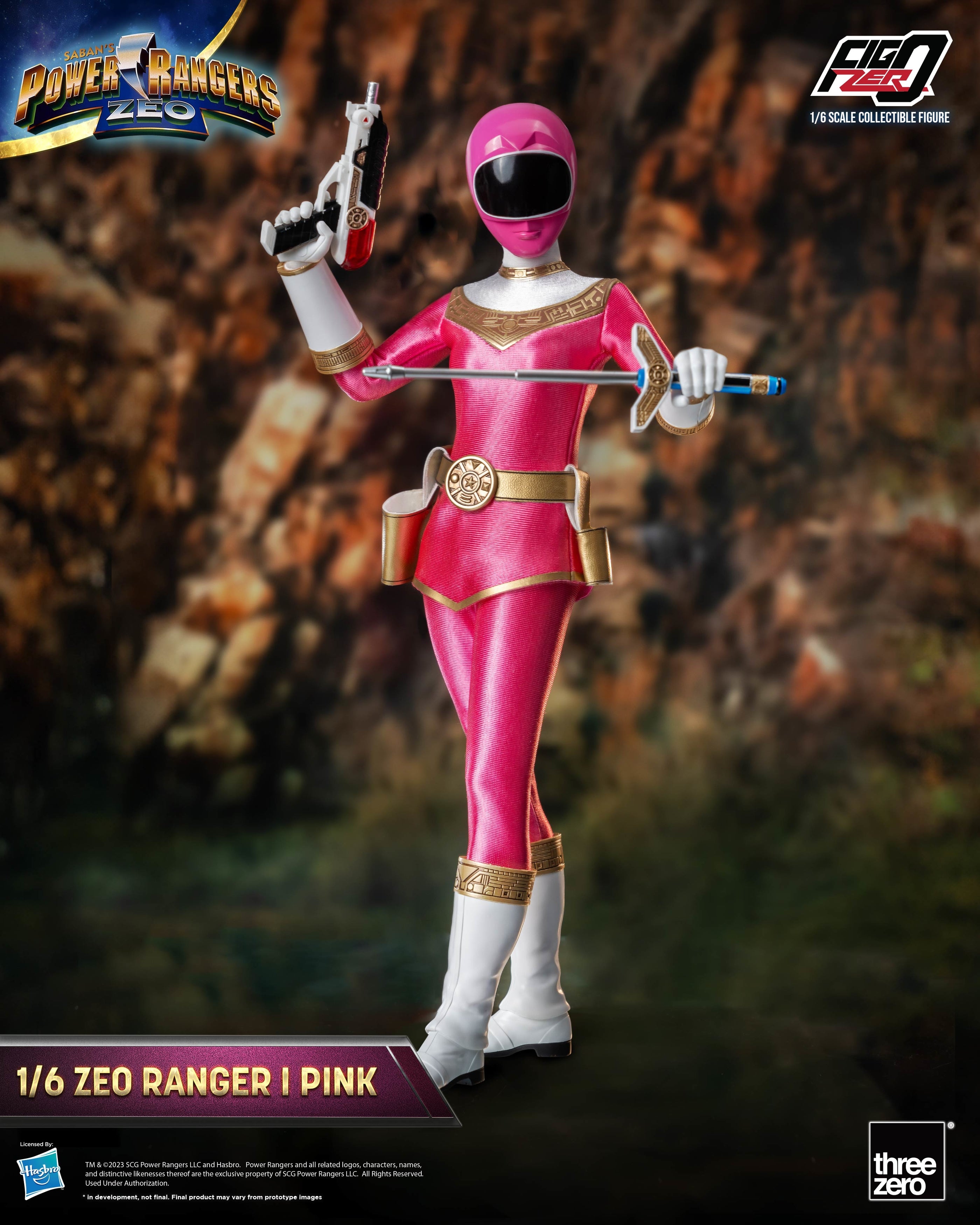 FigZero 1/6 Scale Collectible Figure - Zeo Ranger I Pink from Power Rangers