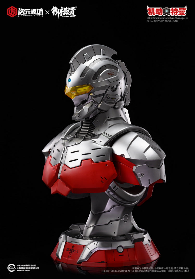 Dimension Studio x E-Model Stunning Ultraman Seven LED Lit Bust, Almost 30 Inches Tall