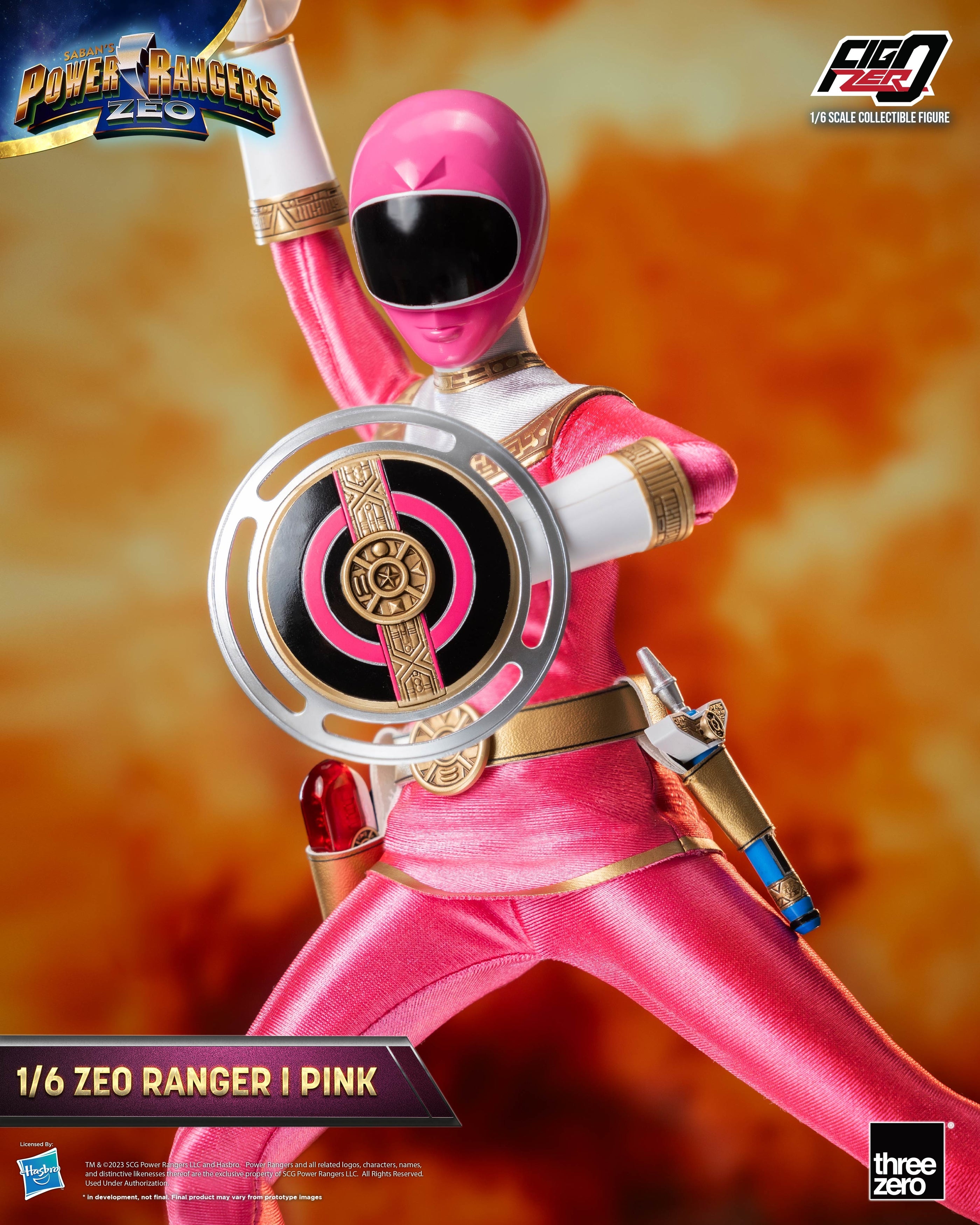 FigZero 1/6 Scale Collectible Figure - Zeo Ranger I Pink from Power Rangers