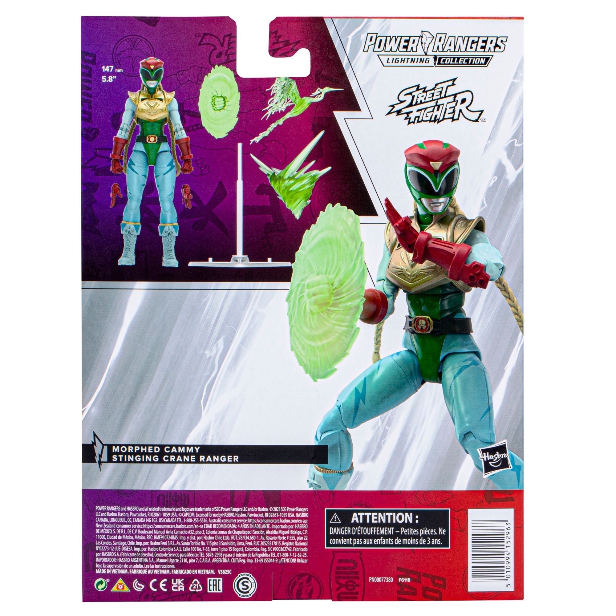 6 - inch Lightning Collection Morphed Stinging Crane Ranger Cammy Action Figure