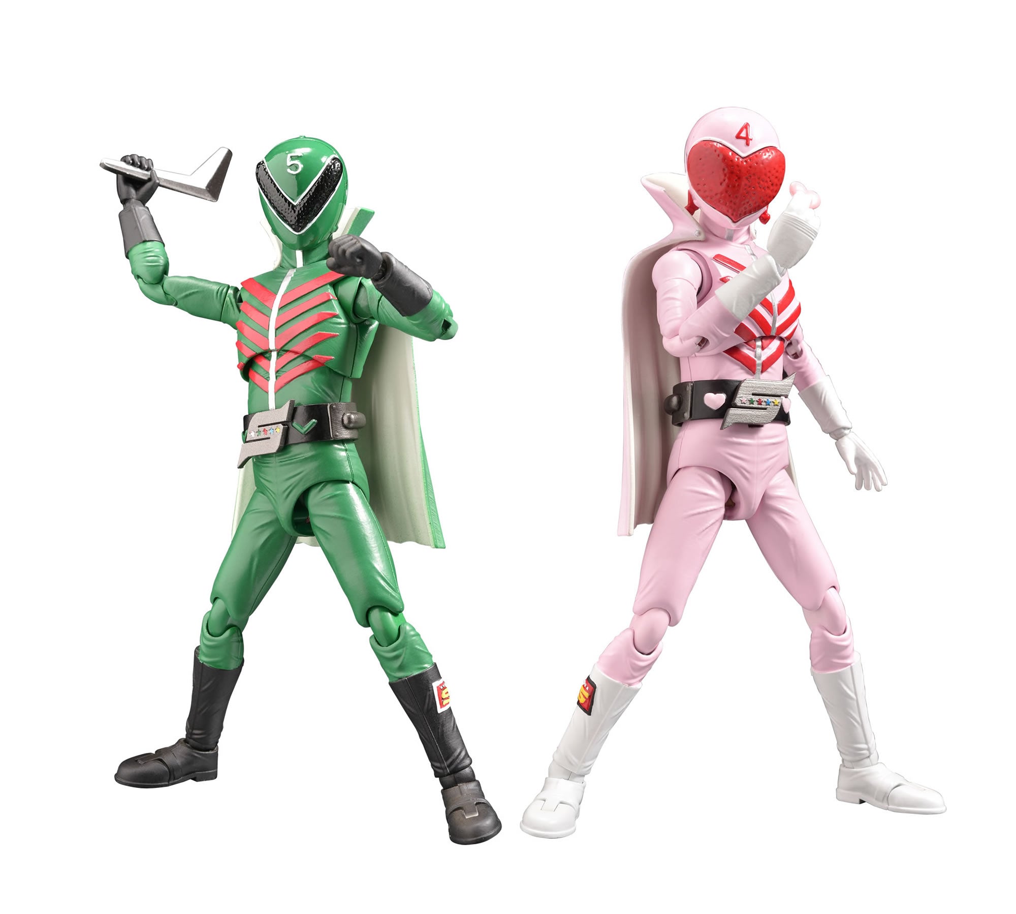 Hero Action Figures: HAF Momoranger and Midoranger from Evolution Toys