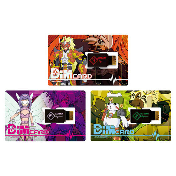 Exclusive Digimon Dim Card Collection - EX3 Digimon Frontier Flame Spirit Cards Set