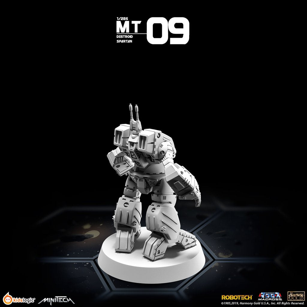 Miniature Collectible Minitech MT09 Destroid Spartan Model from Macross/Robotech Series