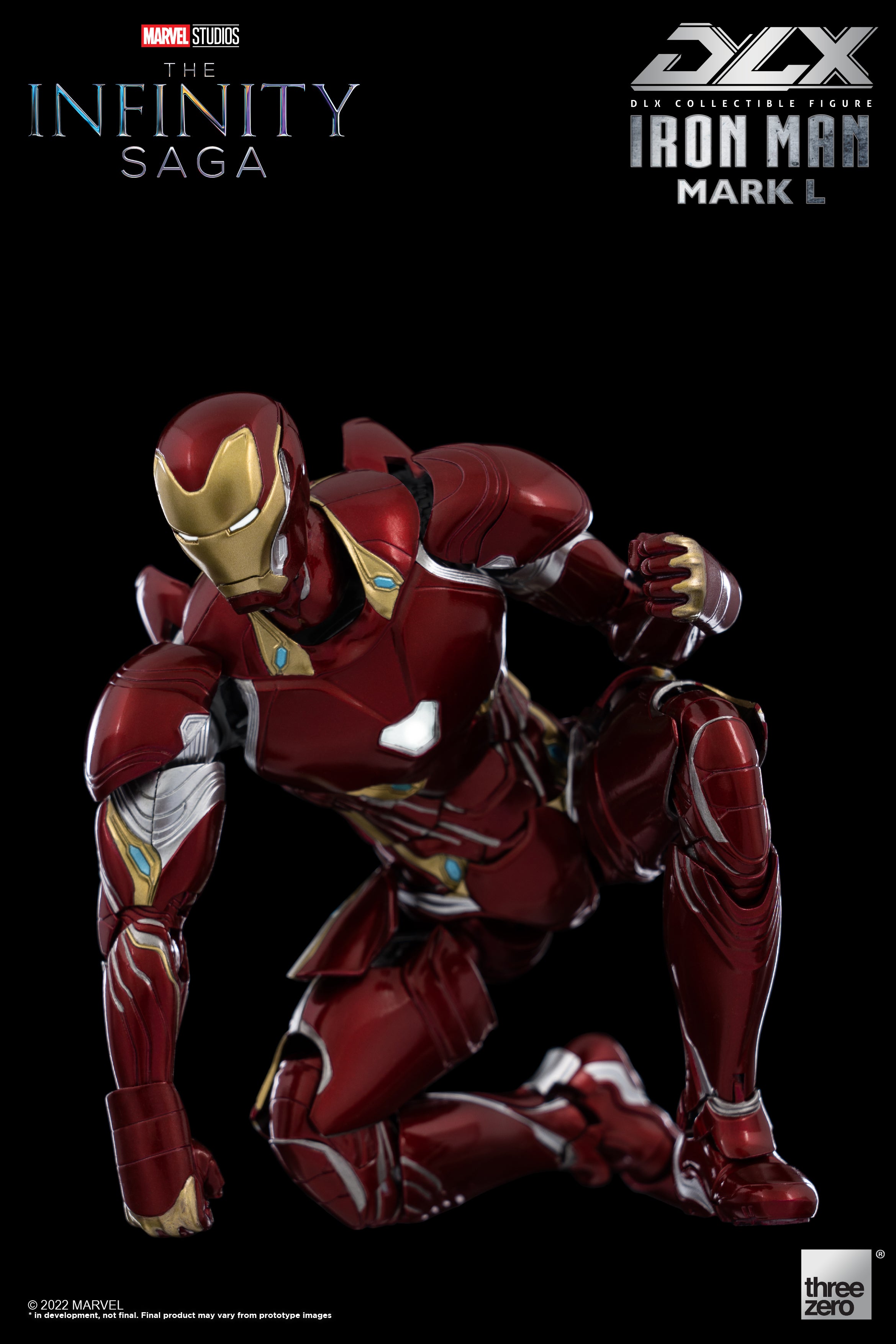 Marvel DLX Series 1/12 Scale Highly Detailed Collectible DLX Iron Man Mark 50 Infinity Saga Action Figure