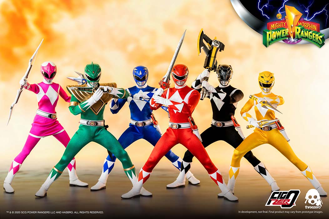 ThreeZero 1/6 Scale Mighty Morphin Power Rangers Complete Figure Set