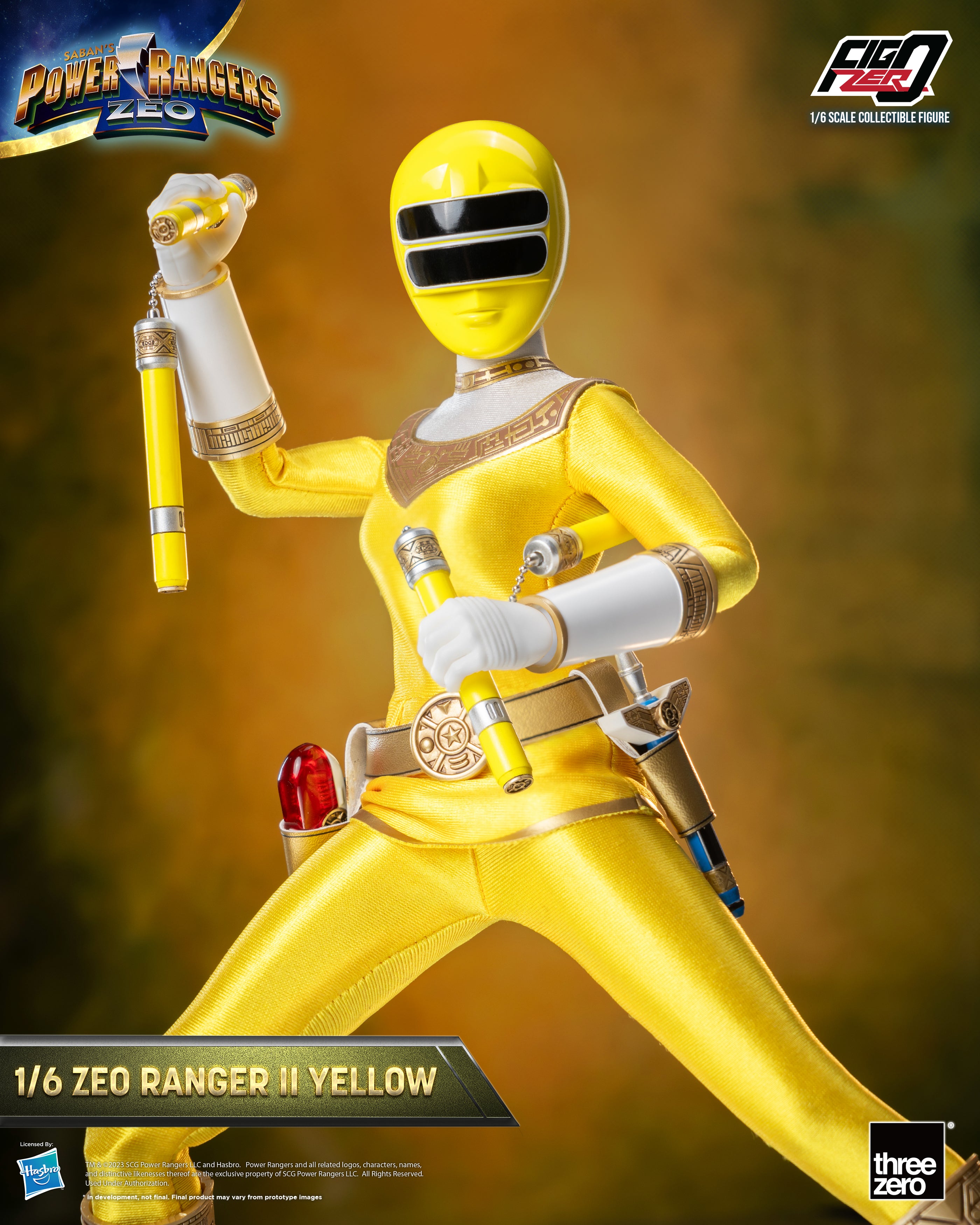 FigZero 1/6 Scale Highly Detailed Zeo Ranger II Yellow Collectible Figure