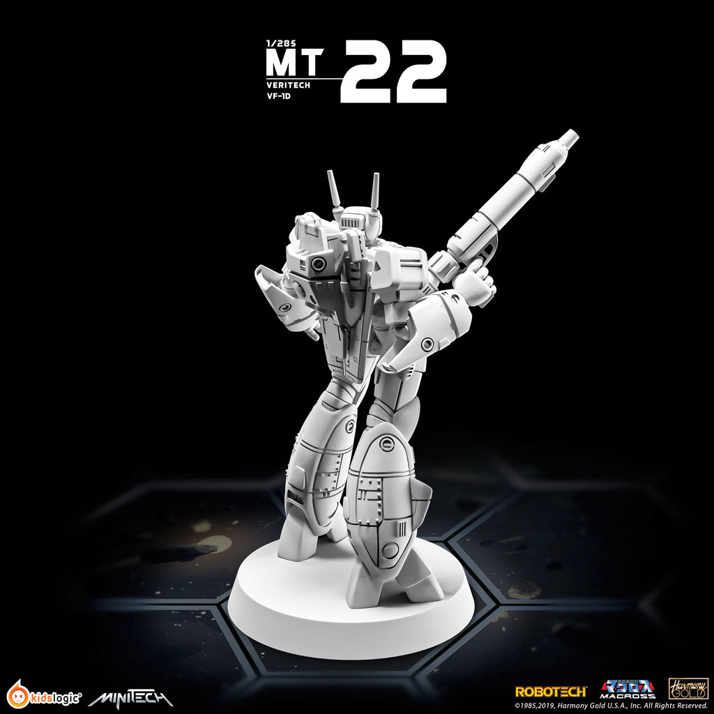 MiniTech MT22 Veritech VF - 1D in Battloid Mode: Unpainted Miniature Model