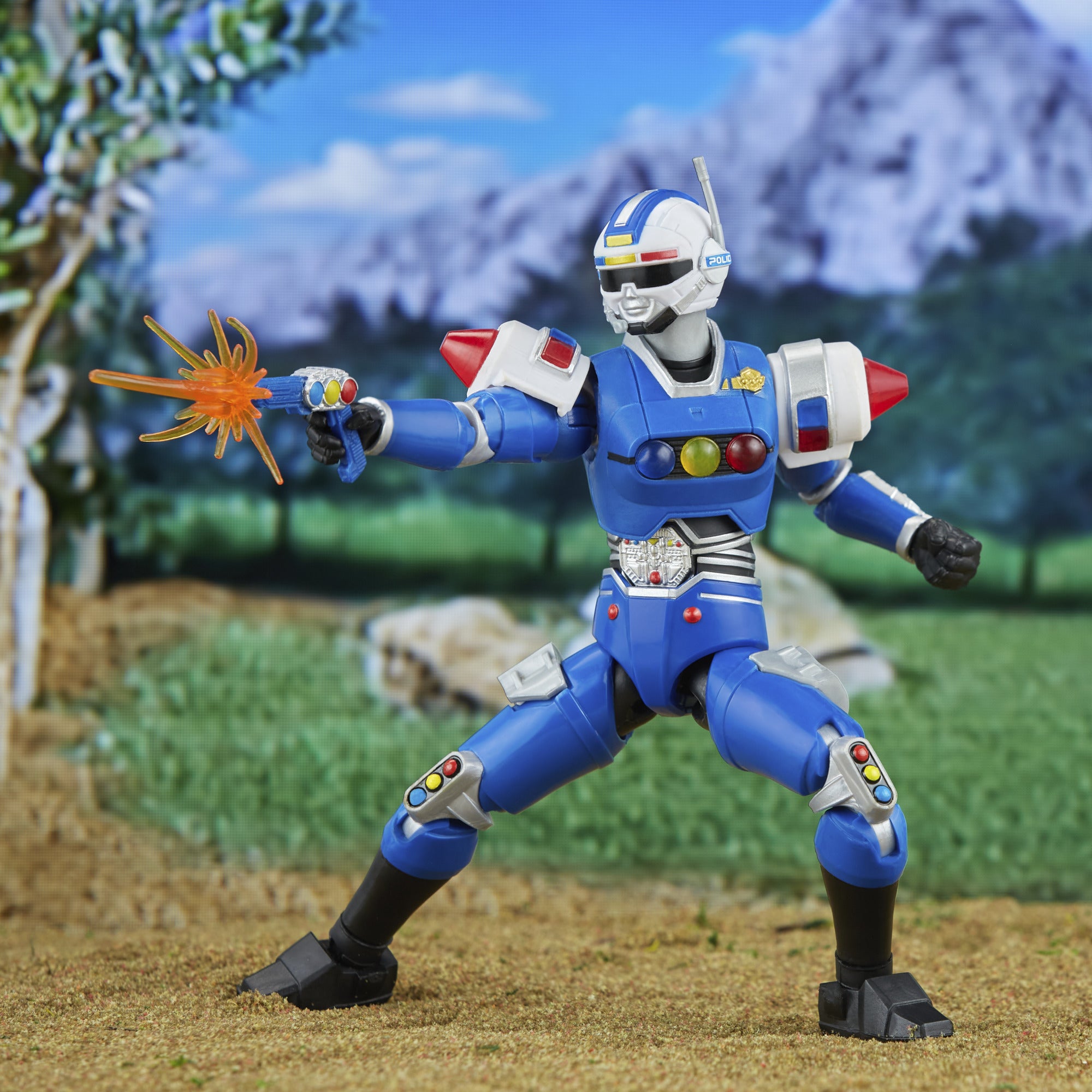 Lightning Collection DLX 6 - Inch Turbo Blue Senturion Power Rangers Action Figure
