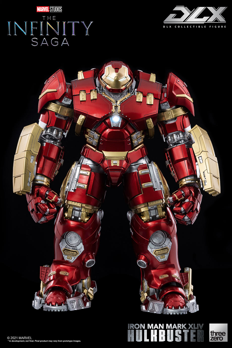 DLX Infinity Saga Die - Cast Iron Man Mark 44 Hulkbuster Armor with LED Lights