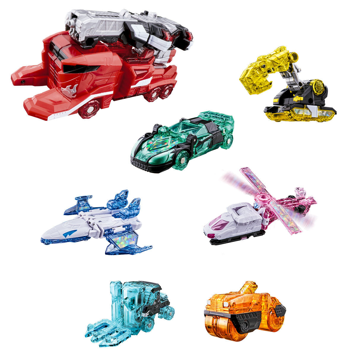 DX Armed Toy Set of Kiramaizin with Transformable Vehicles