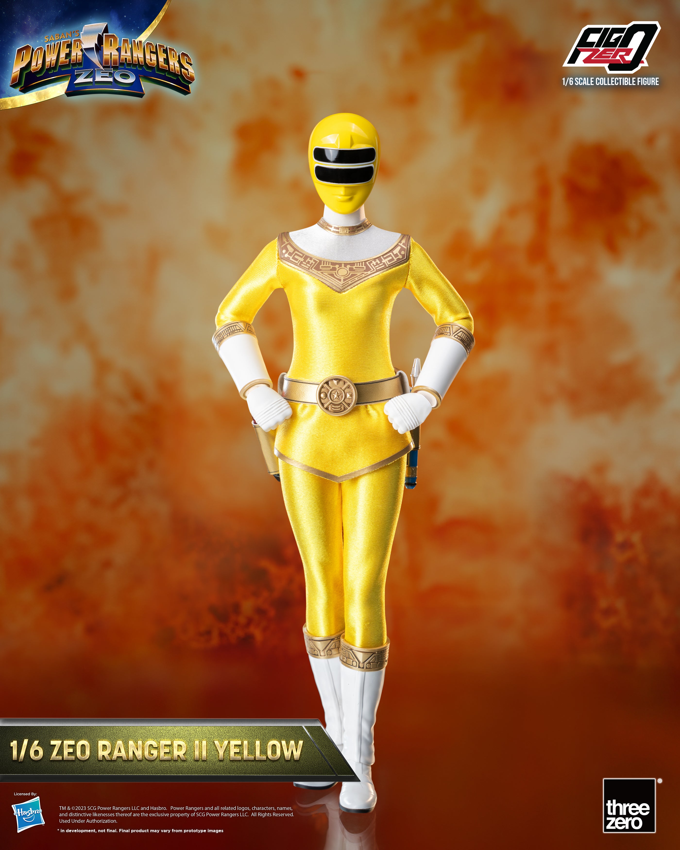 FigZero 1/6 Scale Highly Detailed Zeo Ranger II Yellow Collectible Figure