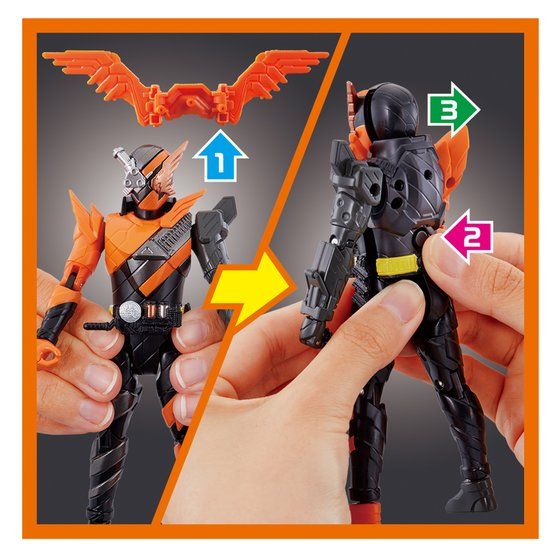 BCR03 Hawk Gatling Action Figure from the Bottle Change Rider Series