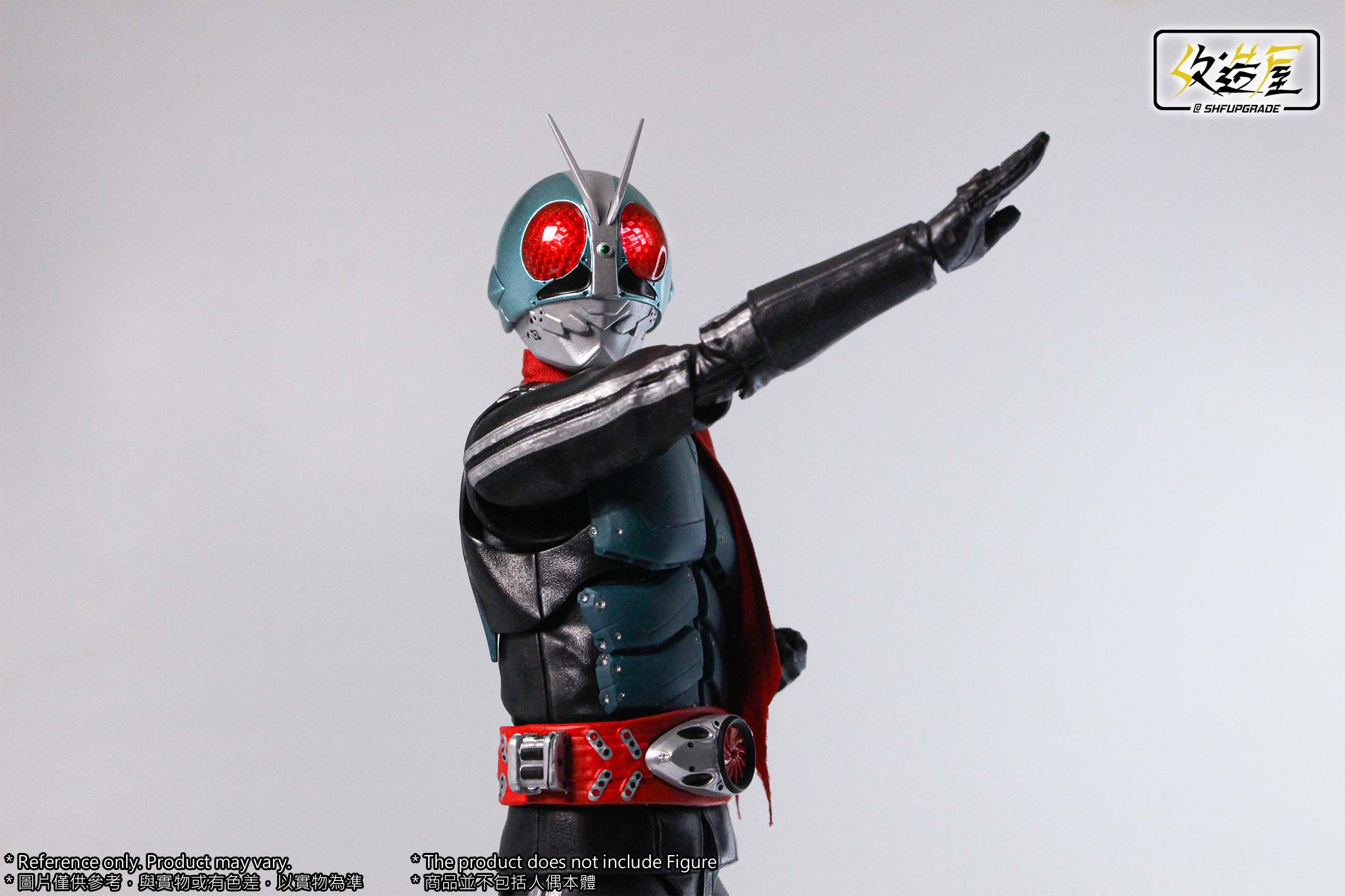 Enhanced Shin Kamen Rider 2+1 LED Head with Customizable Features