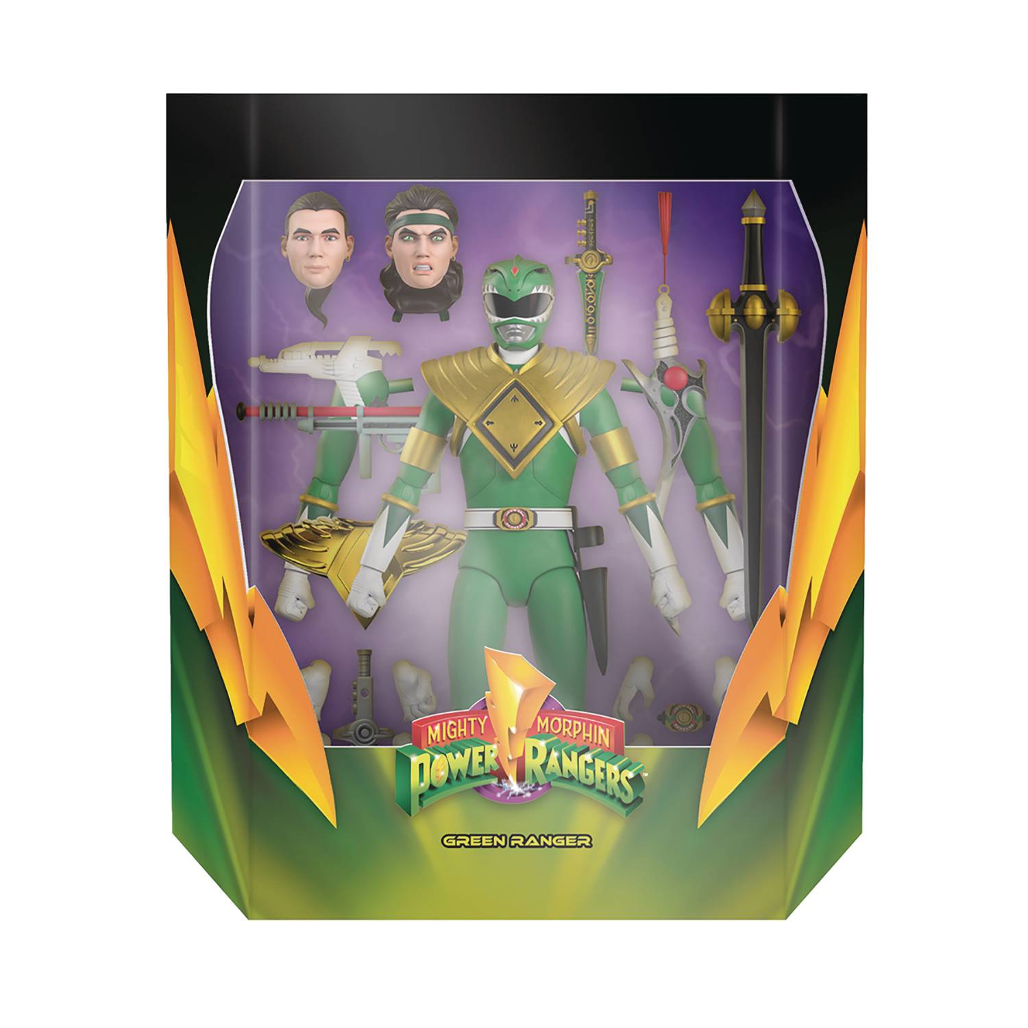 Super7's 7-Inch Highly Articulated Power Rangers ULTIMATES! Deluxe Green Ranger Action Figure