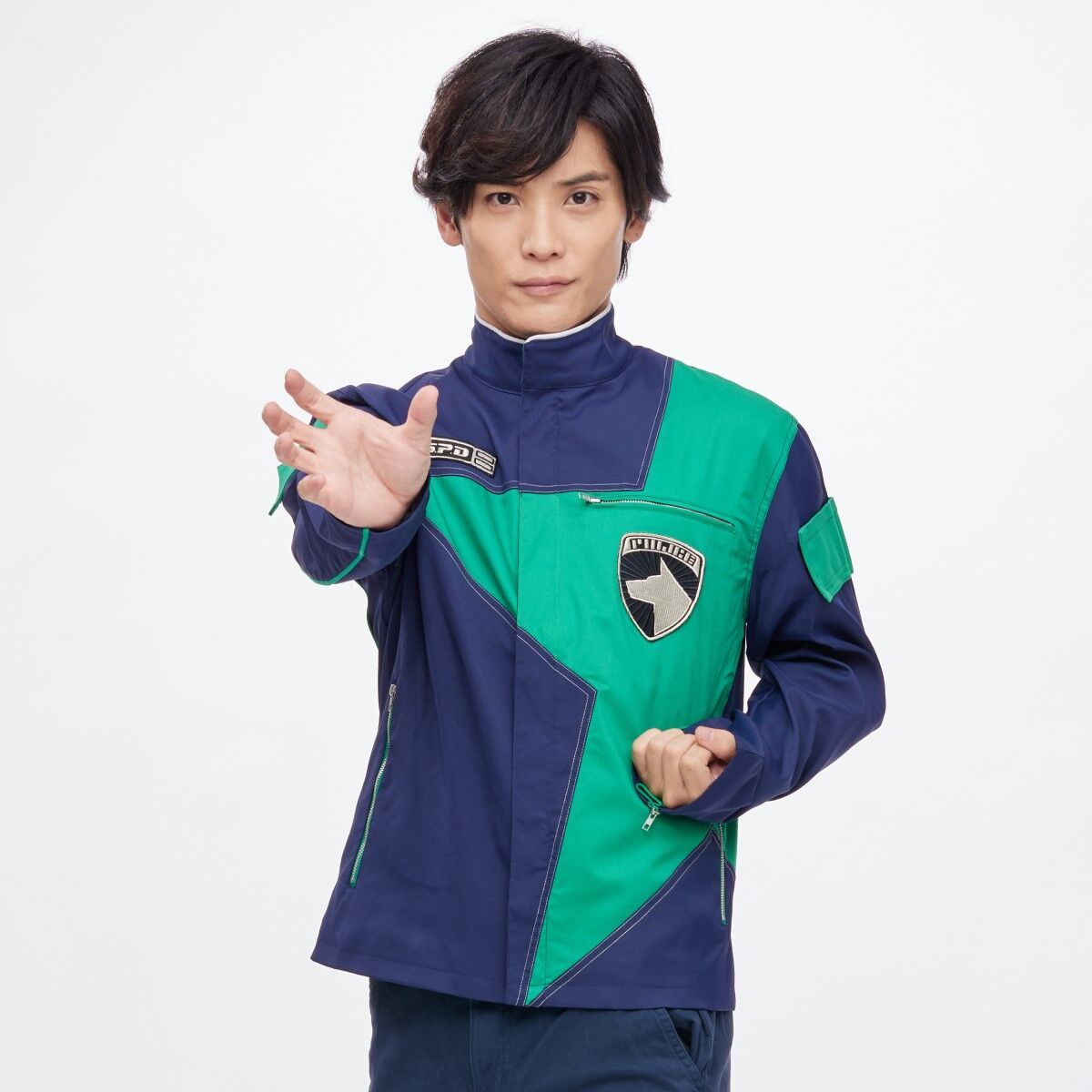S.P.D. Style Dekaranger Deka Green Polyester Jacket for Fashion Enthusiasts