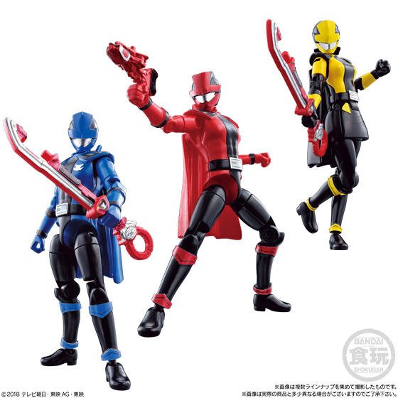 Lupinranger vs Patoranger Yudo Set 01: Colorful Character Figures