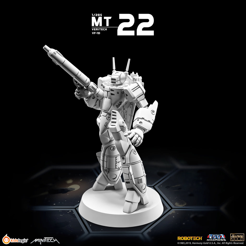 MiniTech MT22 Veritech VF - 1D in Battloid Mode: Unpainted Miniature Model