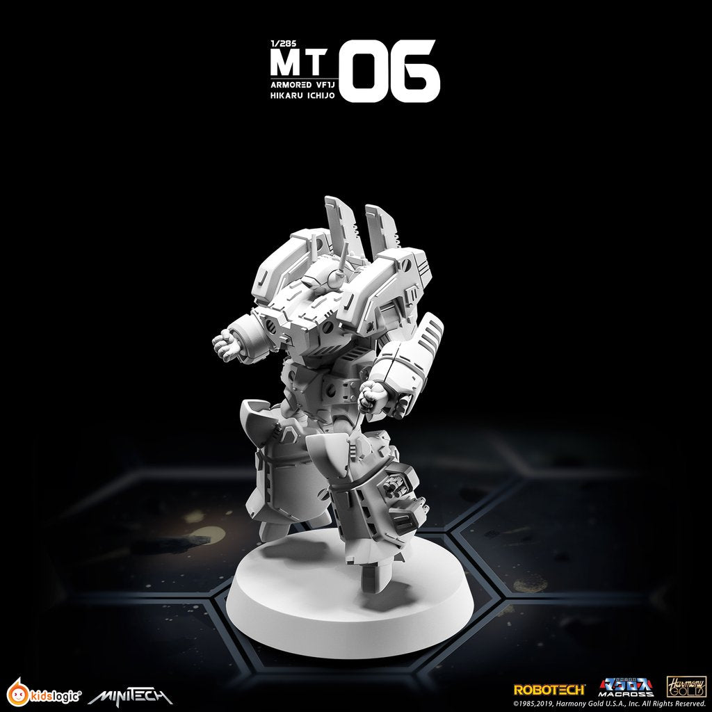 MiniTech MT06 Armored VF - 1J Hikaru Ichijo Version Miniature Model