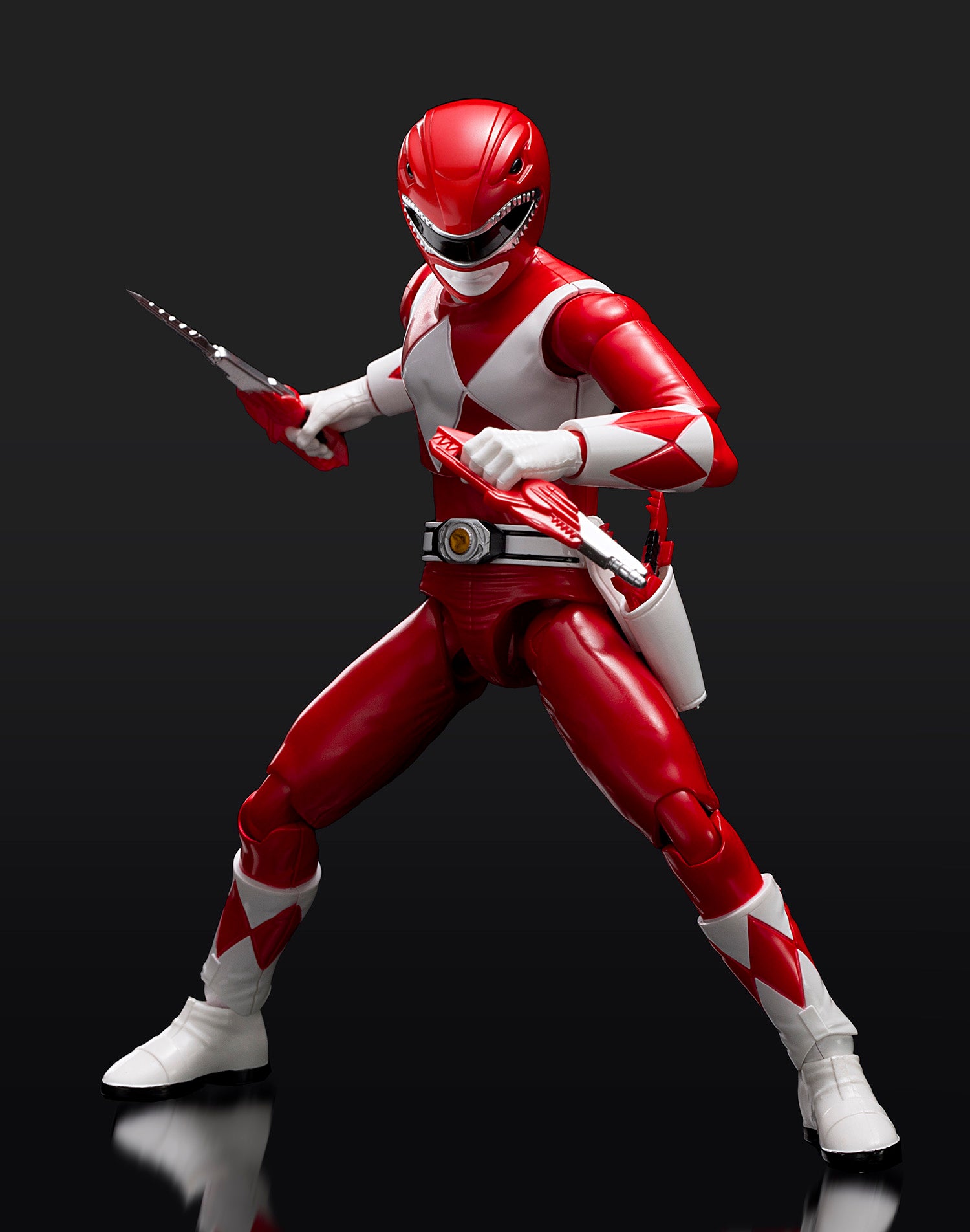 Flame Toys Pre - painted Plastic Model Kit of Power Rangers Furai Red Ranger