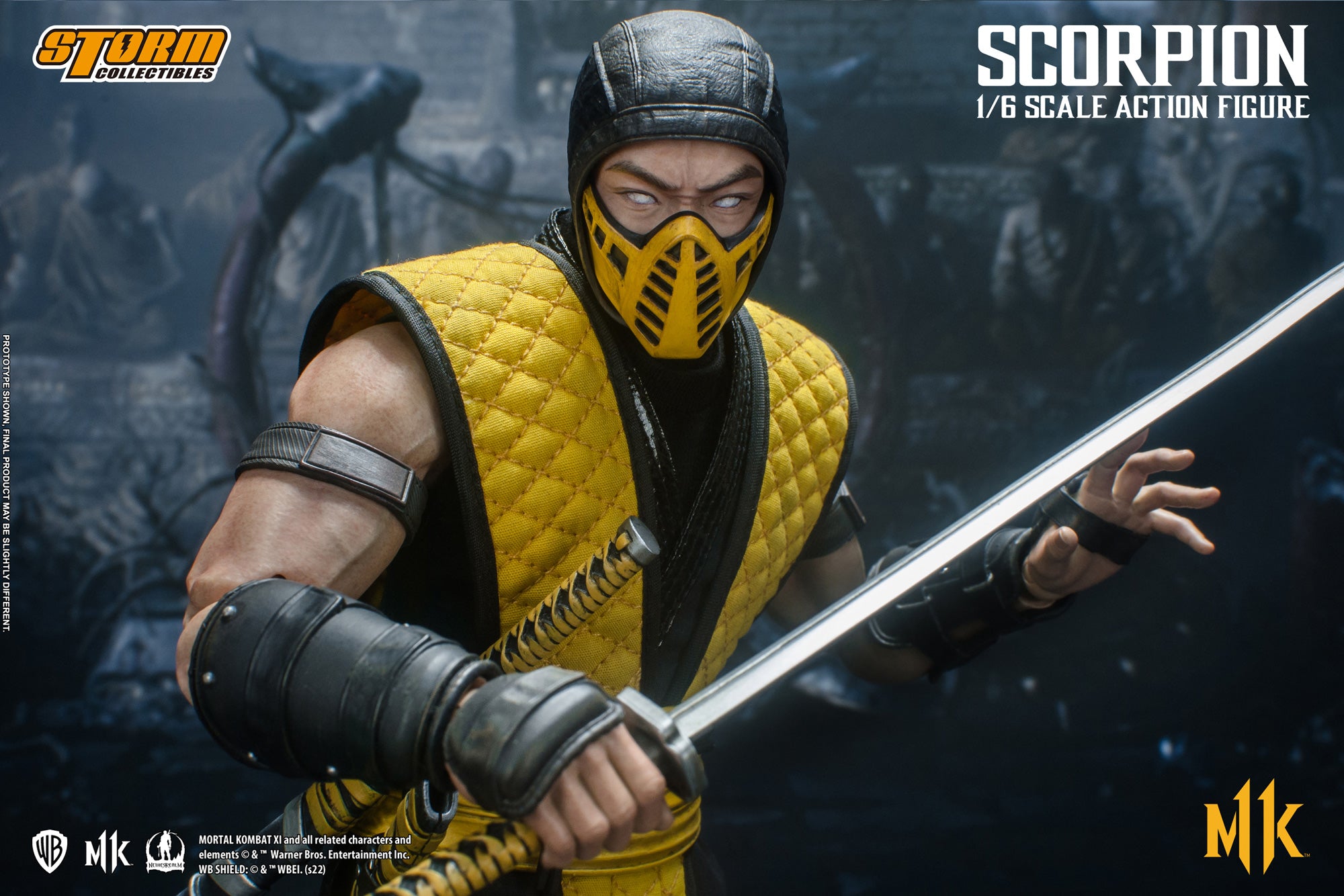 Storm Collectibles 1/6 Scale Mortal Kombat Scorpion Action Figure - High - Quality Collectible Toy
